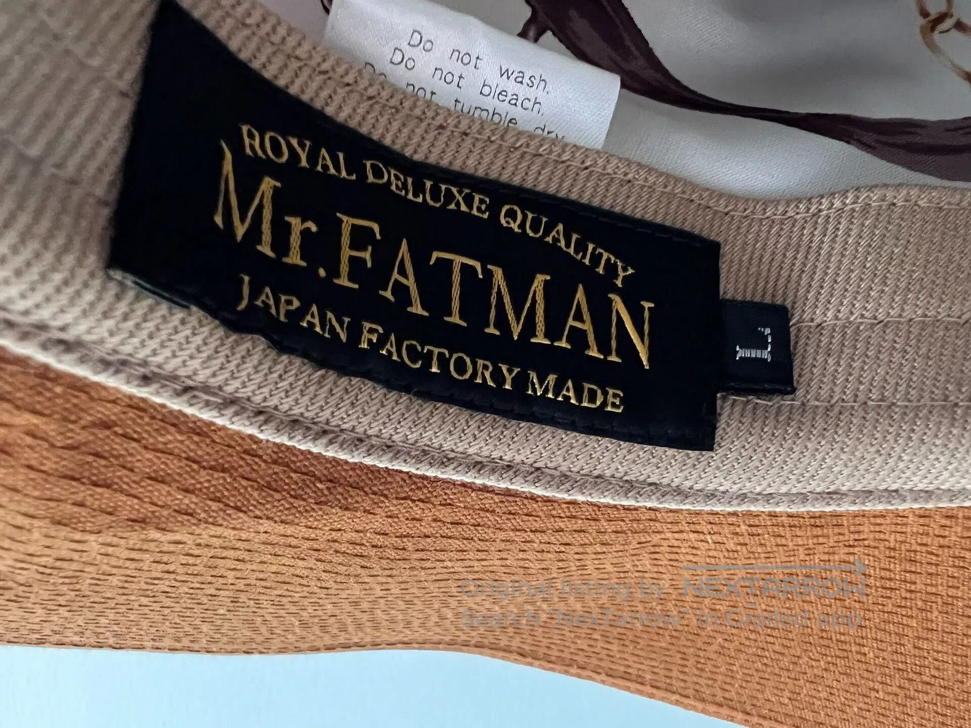 Japanese Brand MR.FATMAN Orange Bowler Hat Size L. Size ONE SIZE - 3 Thumbnail