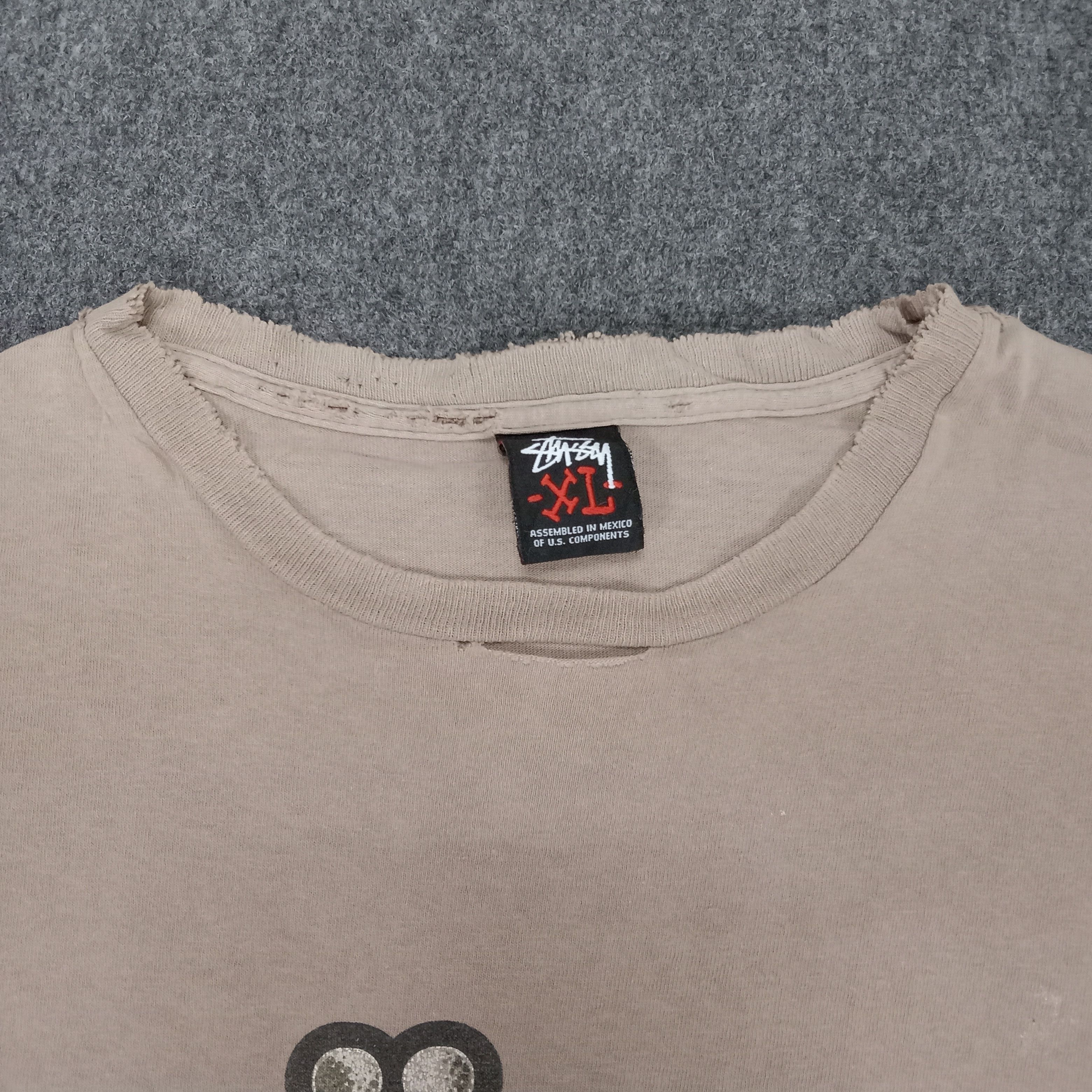 Stussy × Vintage Stussy Design Military Streetwear Style Tshirt Size US XL / EU 56 / 4 - 3 Thumbnail