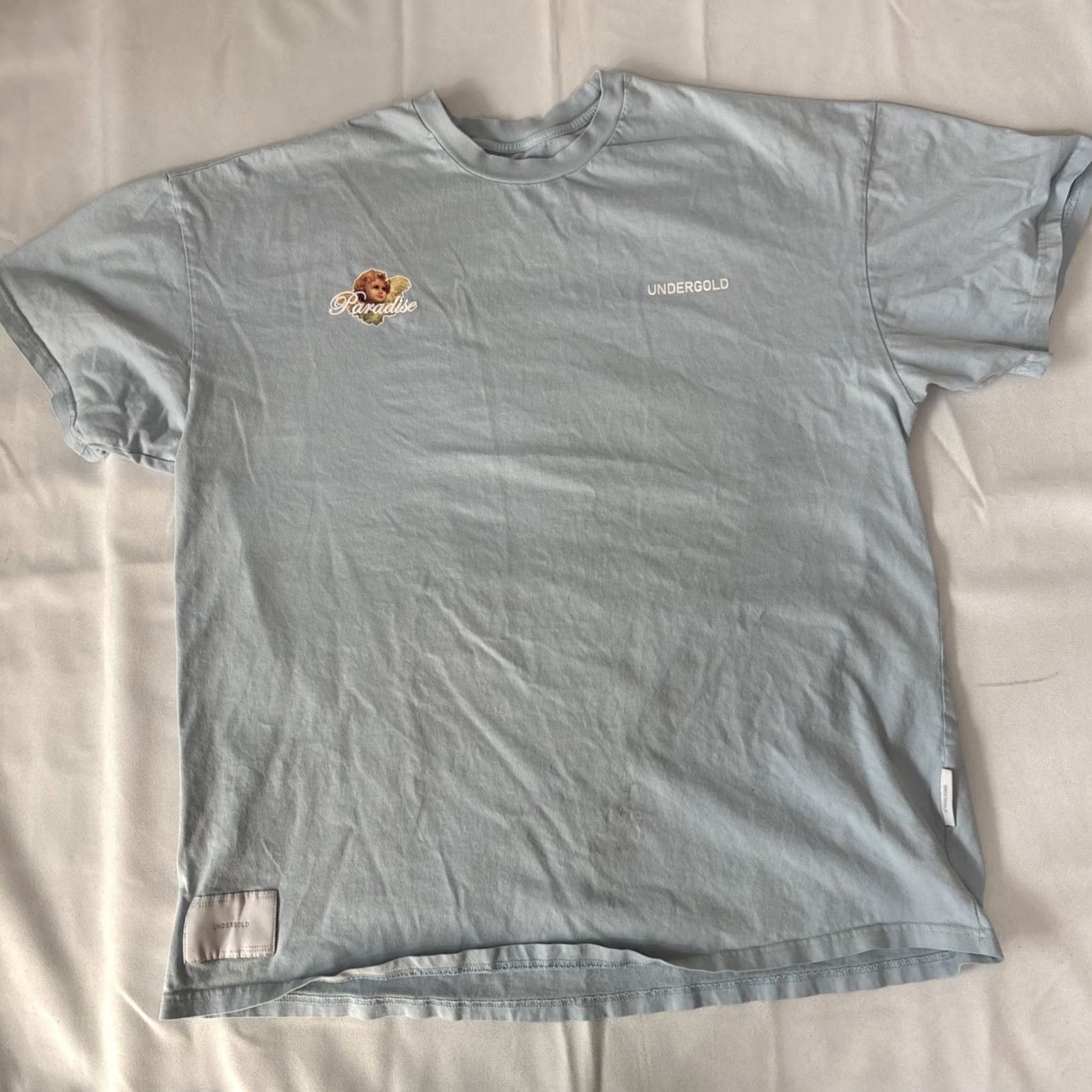 Paradise Undergold Men's Paradise Heaven Is Waiting For Yoursphic Light Blue T Shirt XL Size US XL / EU 56 / 4 - 4 Thumbnail