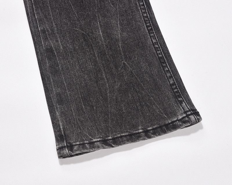 Japanese Brand Men's American-Style High-Street Washed Black Jeans Size US 32 / EU 48 - 5 Thumbnail