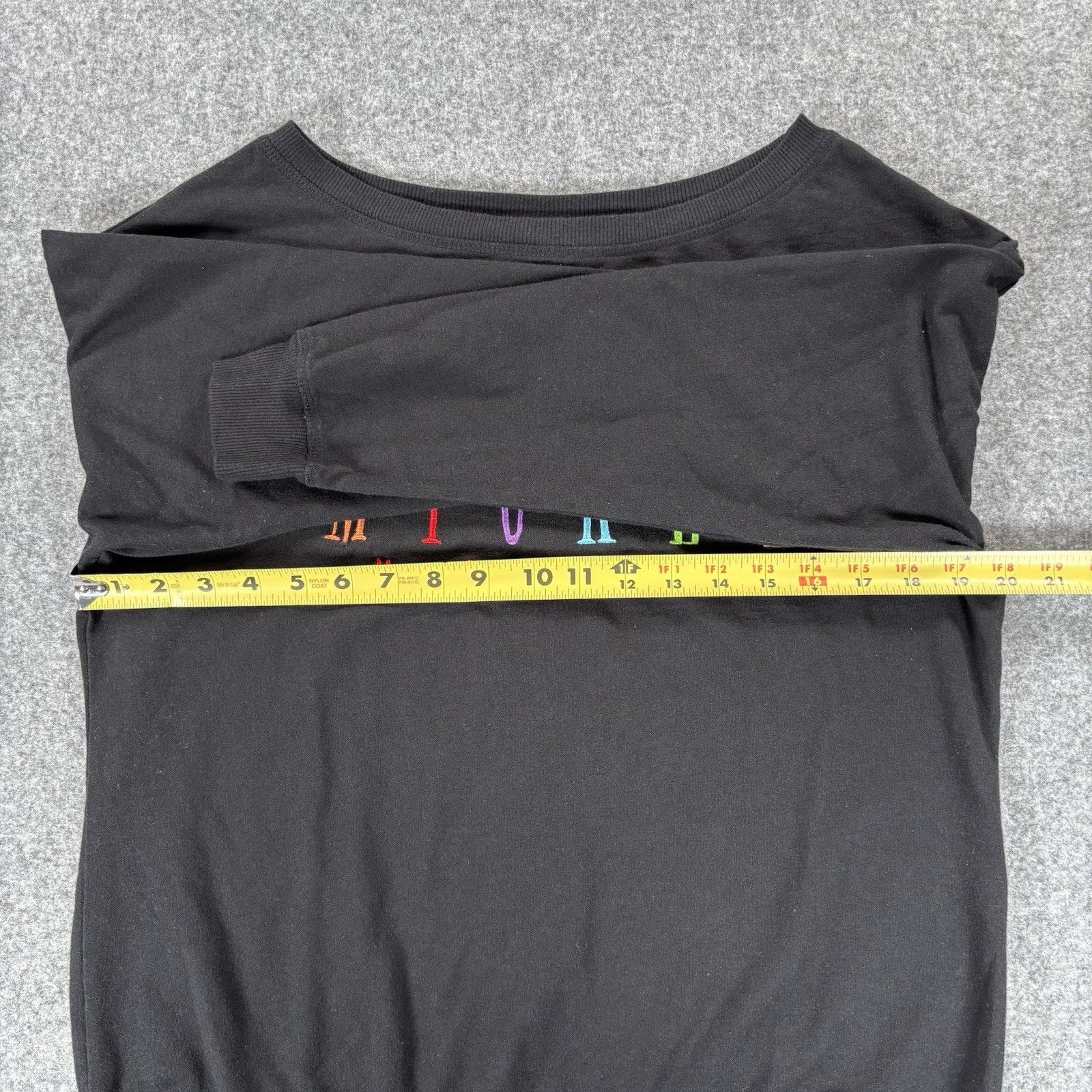 Disney Disney Parks Sweatshirt Black Women Medium Scoop Neck Size M / US 6-8 / IT 42-44 - 6 Thumbnail