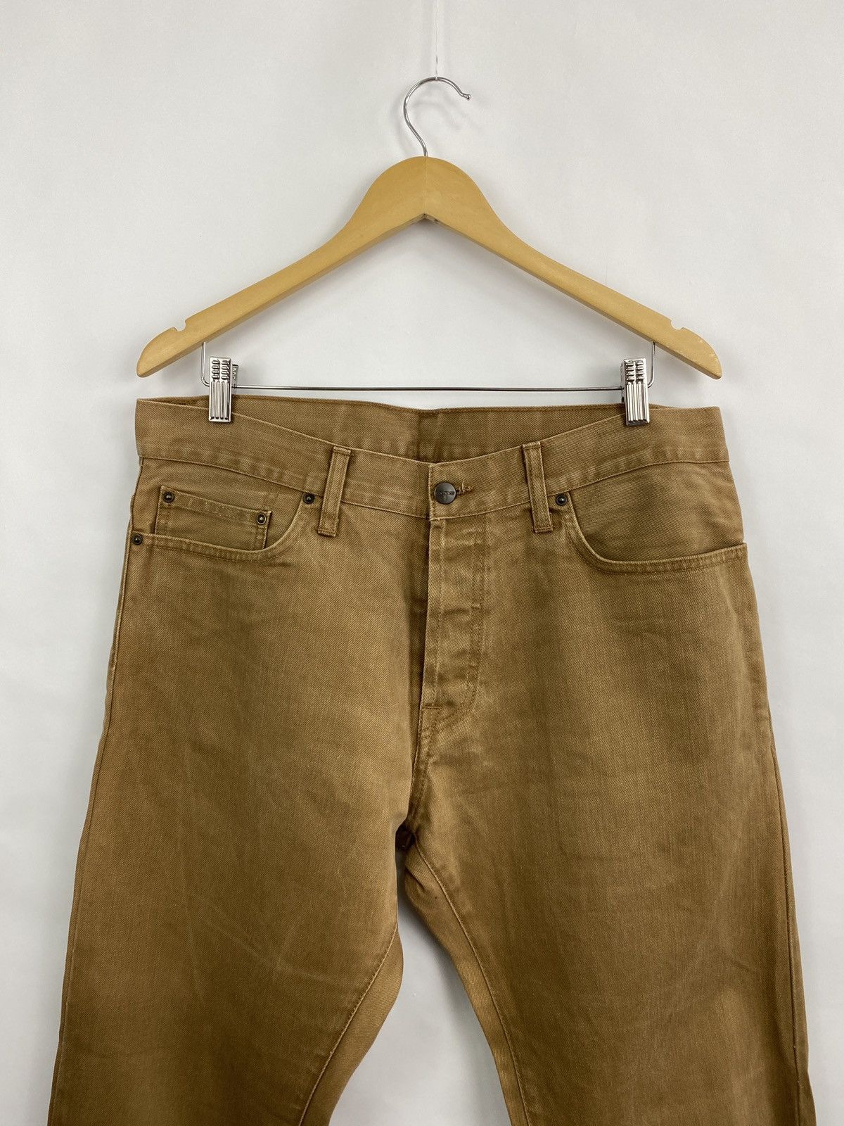 Carhartt 🇺🇸 Vintage Y2K Carhartt Brown Pants Rare Retro Hype Size US 34 / EU 50 - 5 Thumbnail