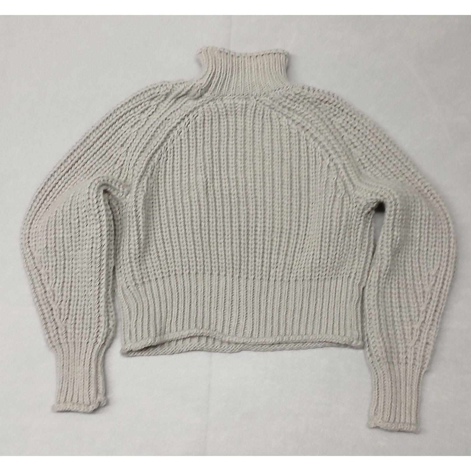 H&M H&M (Small) Gray Turtleneck Womens Crop Dress Casual Sweater Size S / US 4 / IT 40 - 9 Thumbnail
