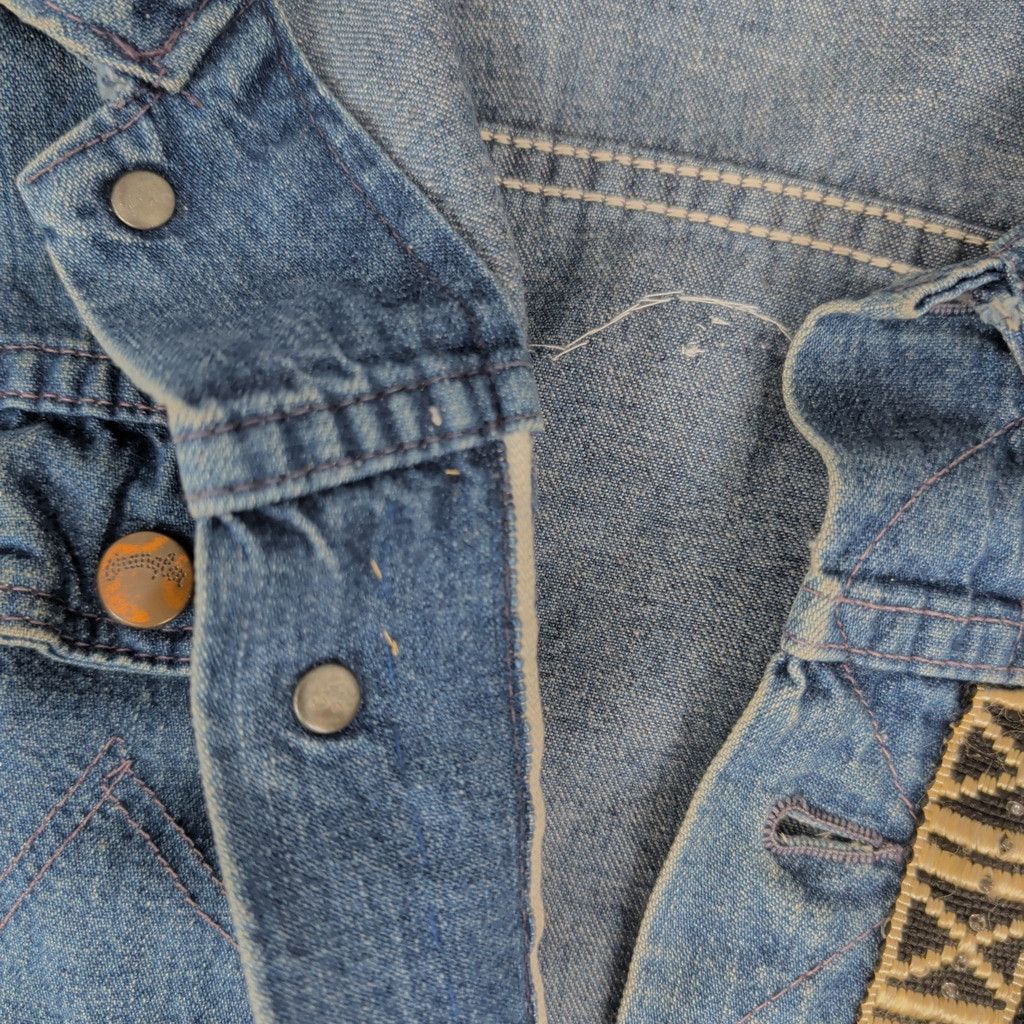 Wrangler Vintage Selvedge Denim Embellished Wrangler Jacket Size XS / US 0-2 / IT 36-38 - 7 Thumbnail