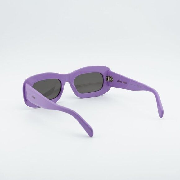 Celine Celine CL40294I 78A Sunglasses Shiny Purple Rectangle Frame Size ONE SIZE - 4 Thumbnail