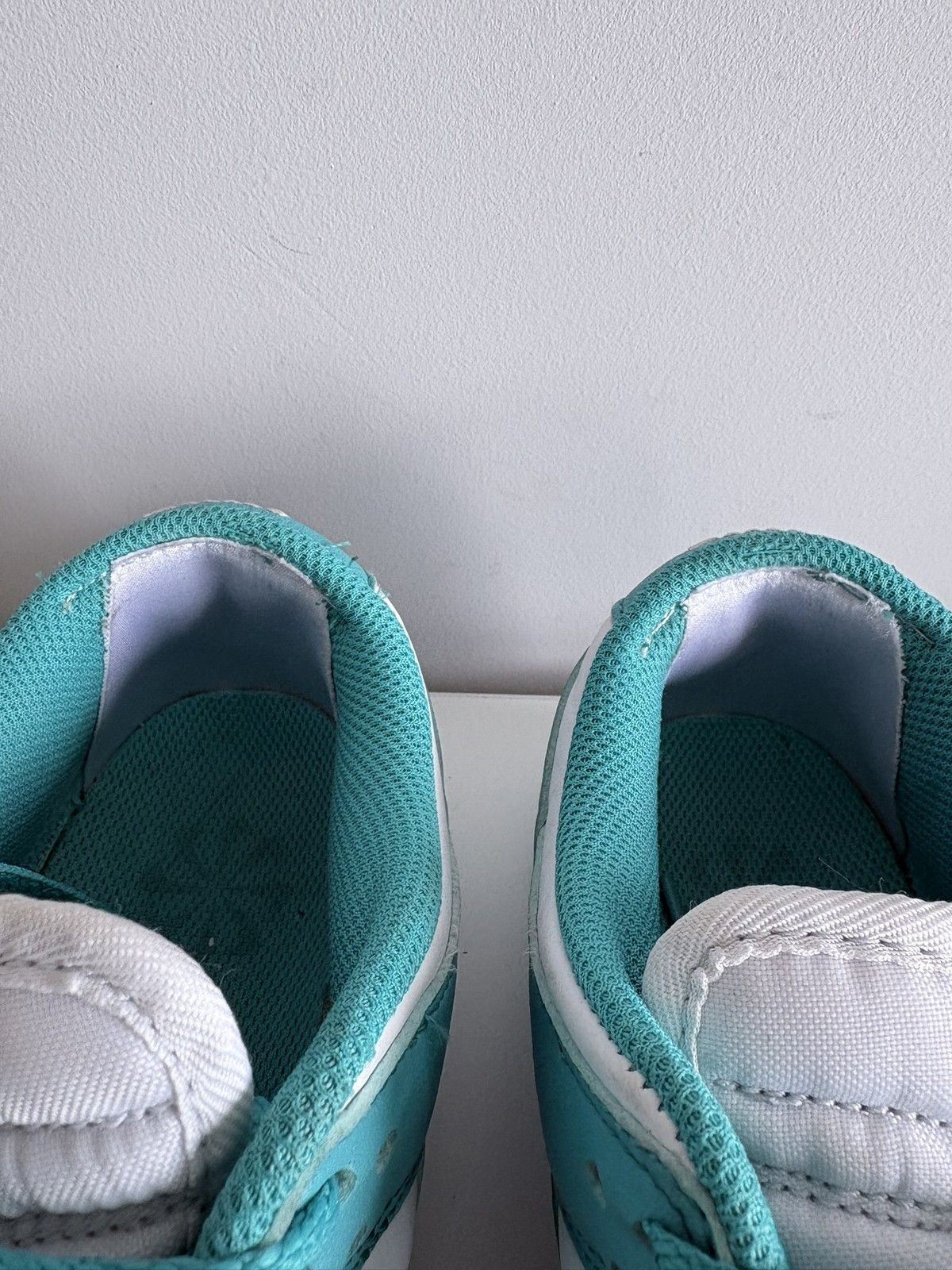 Nike Nike Dunk Low white turquoise leather sneakers size 38.5 Size US 8.5 / IT 38.5 - 6 Thumbnail