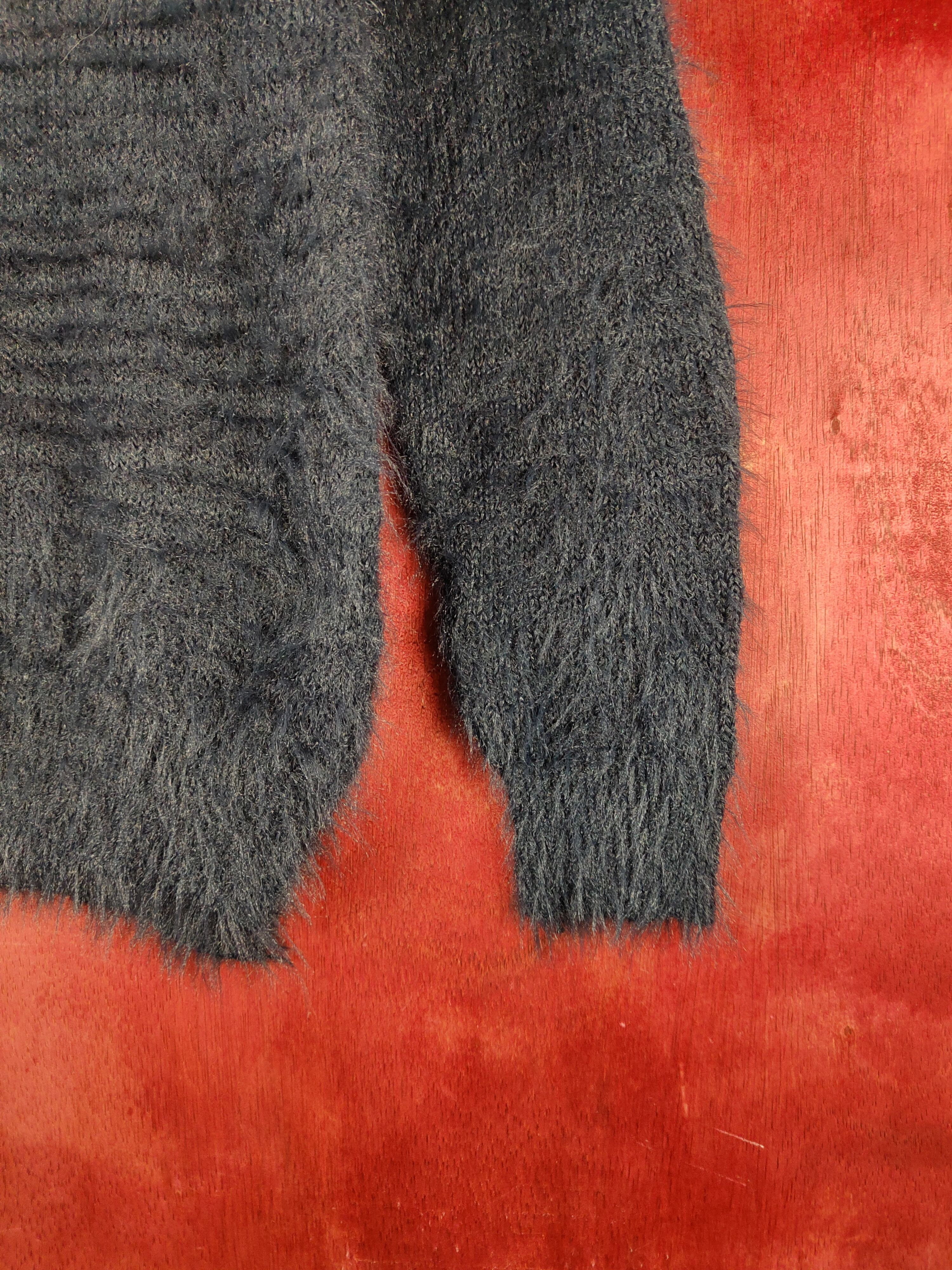 Japanese Brand × Vintage Vintage Khalita Navy Fur Mohair Knitwear like krisvanassche Size M / US 6-8 / IT 42-44 - 6 Thumbnail