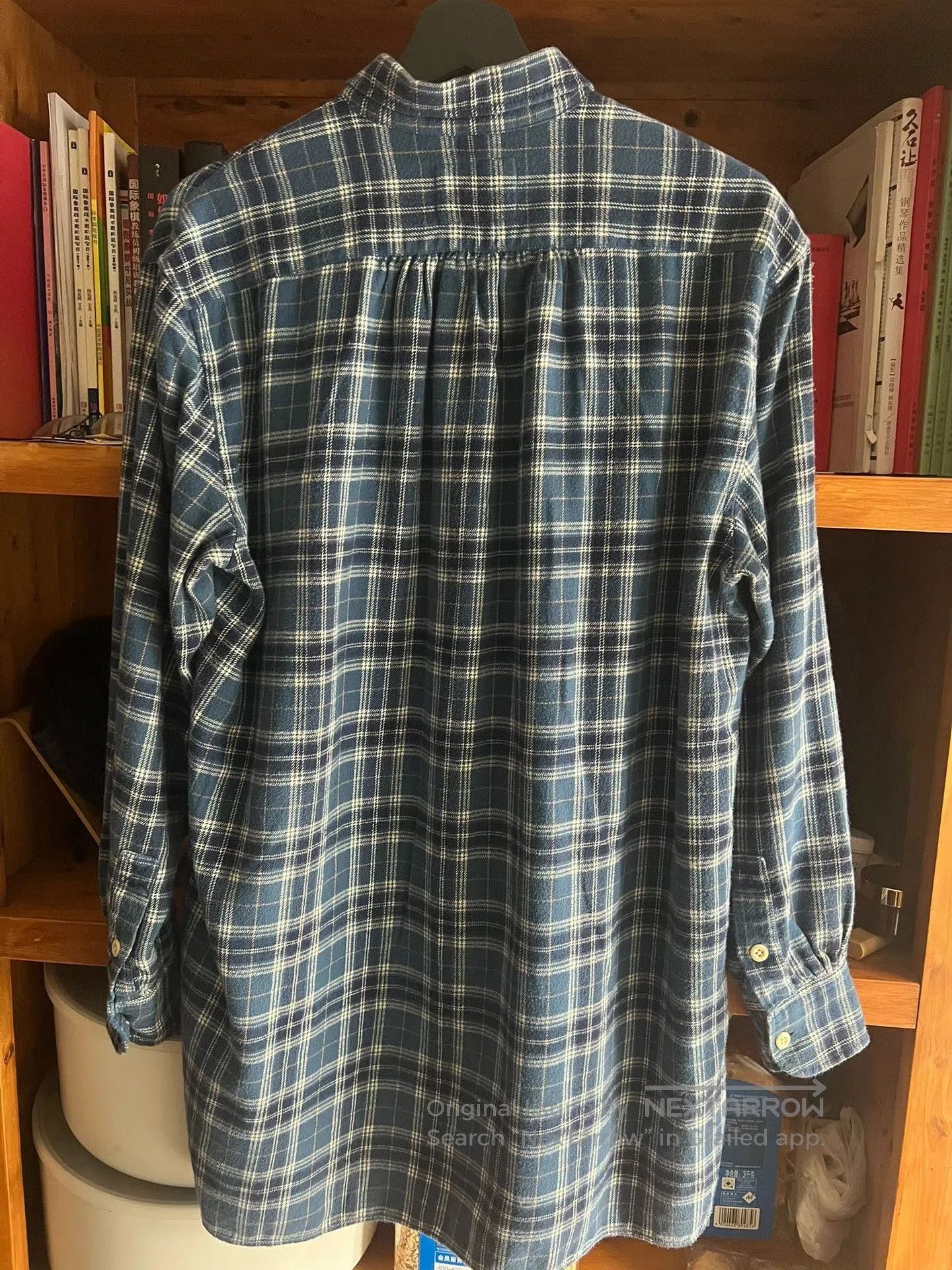 Porter Classic Porter Classic Indigo Check Long Shirt. Size US M / EU 48-50 / 2 - 7 Thumbnail