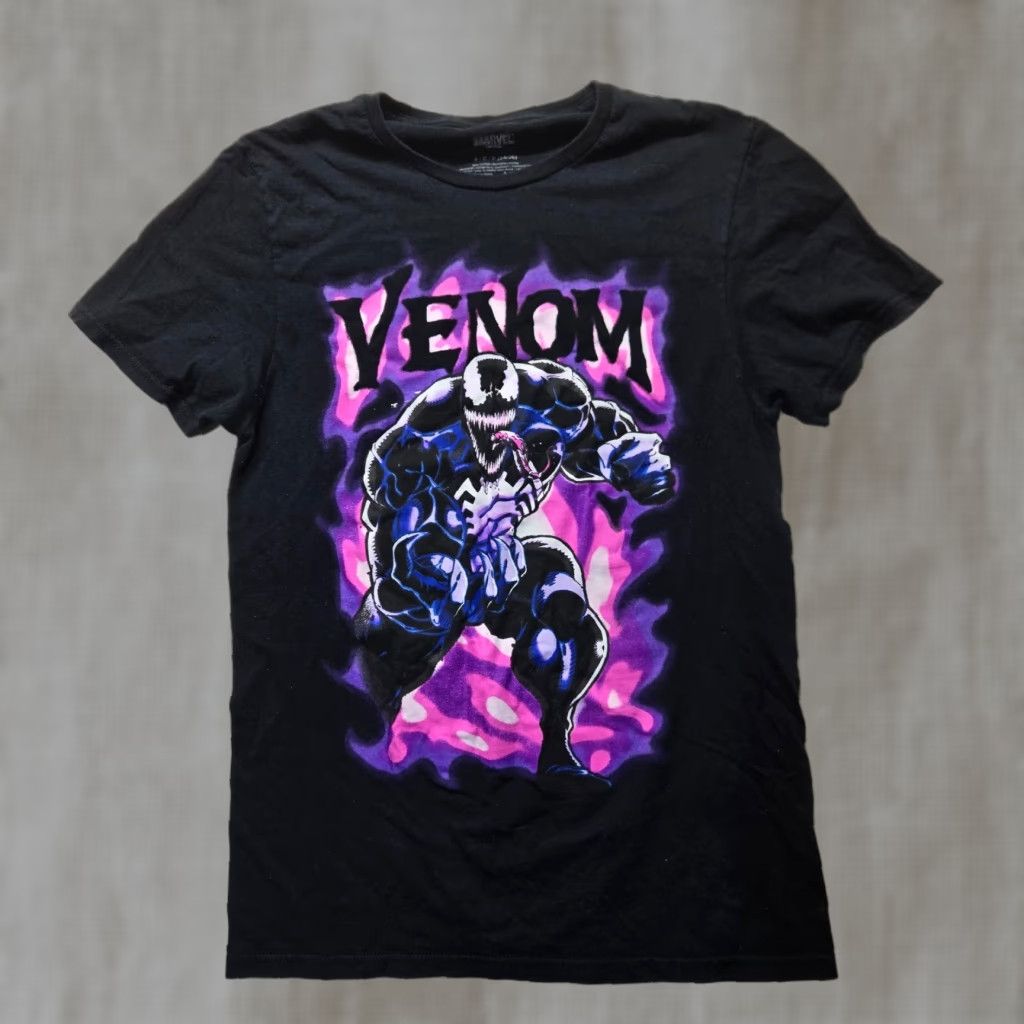 Vintage Marvel Shirt Men S Black Venom Tee Short Sleeve T-Shirt Comics Casual Small 90s Theme Size US S / EU 44-46 / 1 - 1 Thumbnail