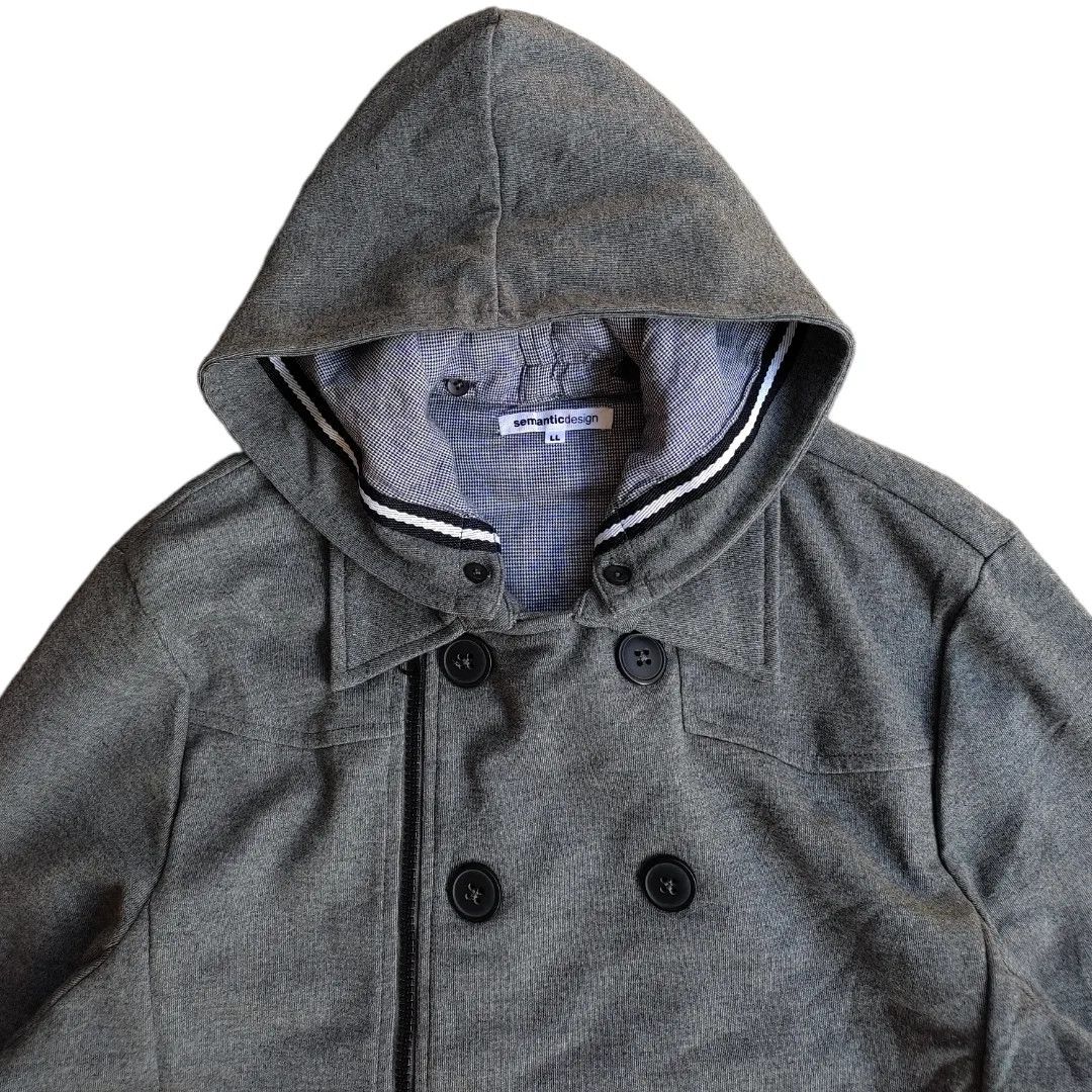 Japanese Brand 🌊Semantic design detachable hood jacket 🌊 Size US L / EU 52-54 / 3 - 5 Thumbnail