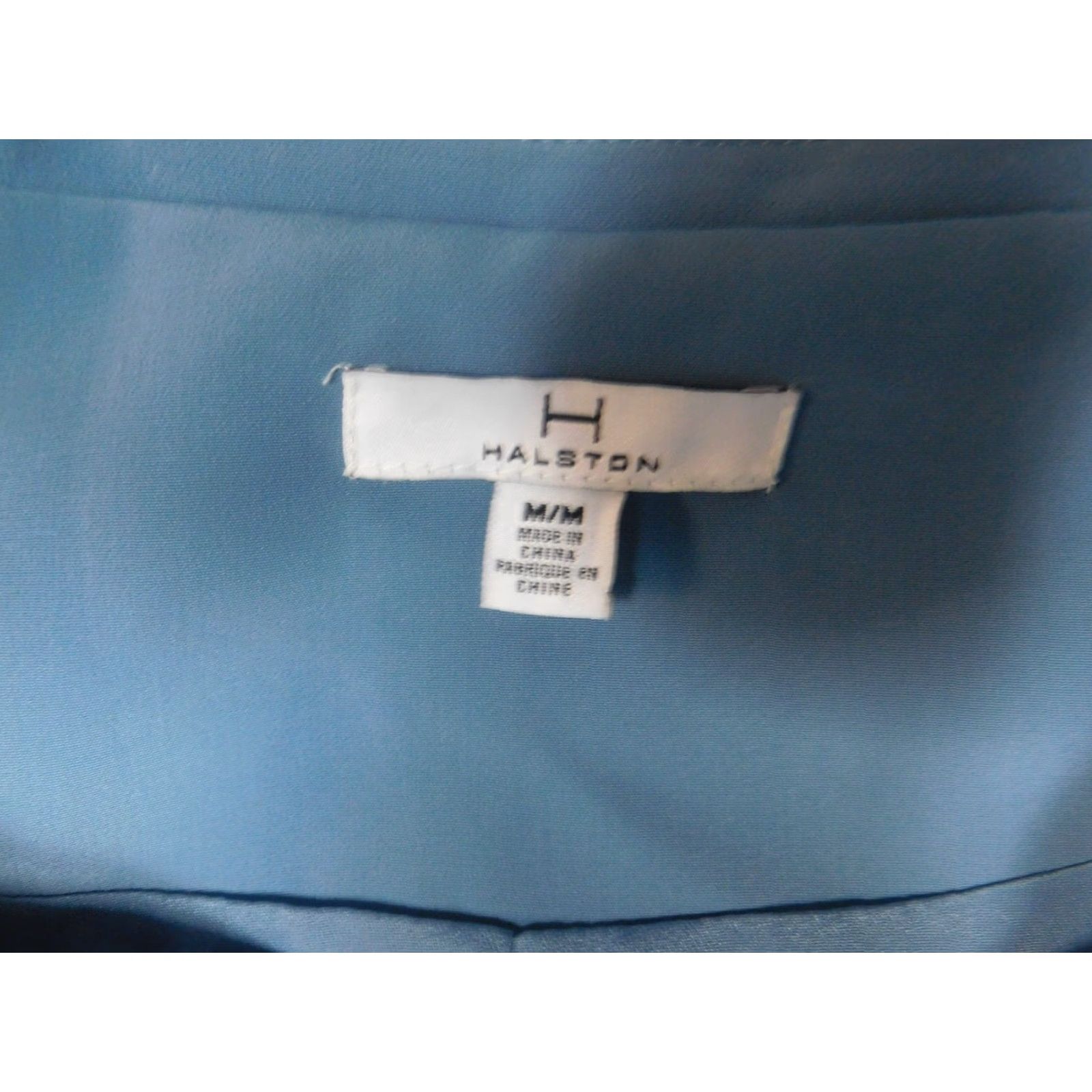 Vintage H by Halston Womens Jacket Medium Blue Zip Jacket Regular Womens Winter Full Zip Casual Size M / US 6-8 / IT 42-44 - 6 Thumbnail