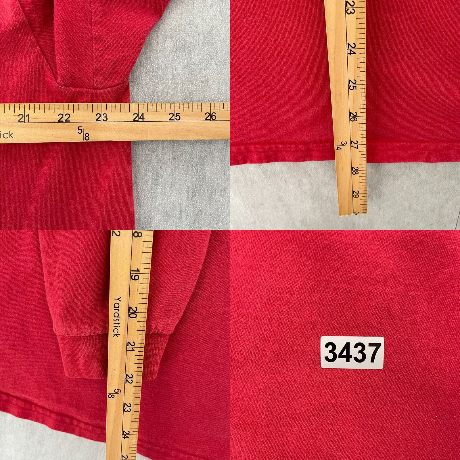 Nike VINTAGE Nike Shirt Adult XL Red Long Sleeve Crew Neck Center Logo Mens Y2K Size US XL / EU 56 / 4 - 8 Thumbnail