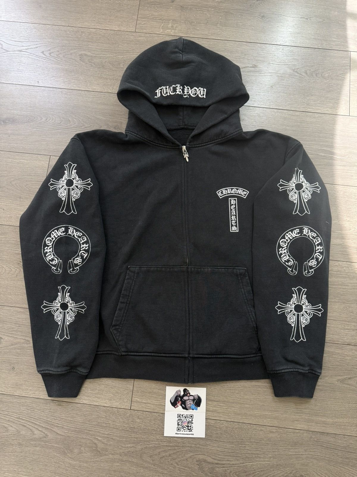 Chrome Hearts Chrome Hearts Soap & Water Zip Up Hoodie | Grailed