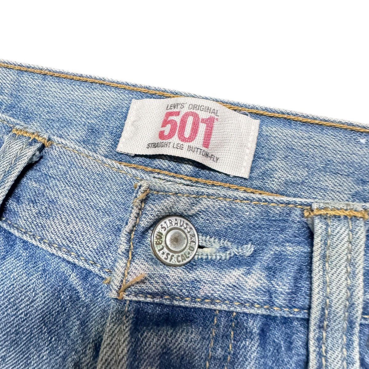 Levi's Levis 501 Distressed Jeans Size US 31 - 6 Thumbnail