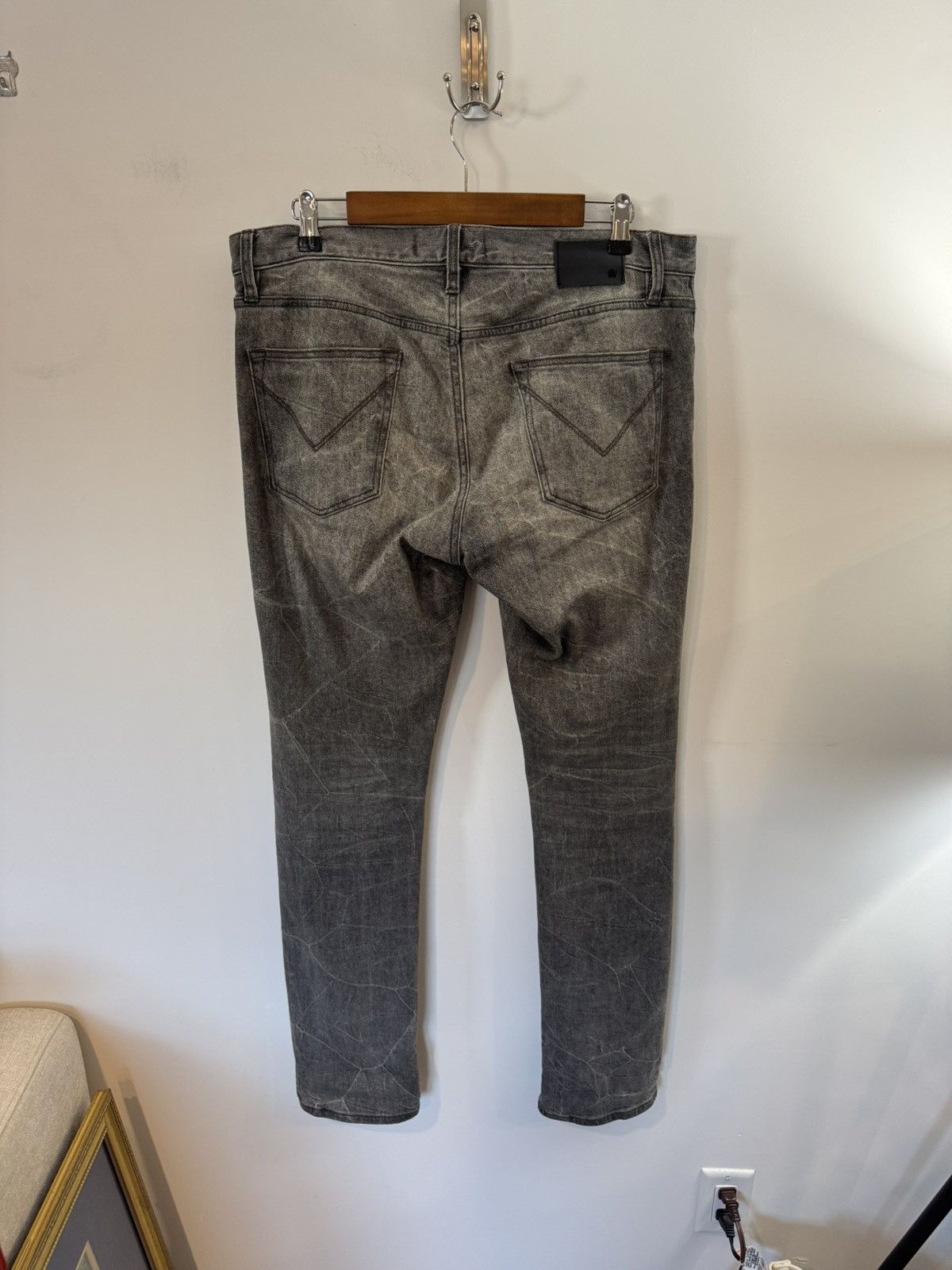 John Varvatos John Varvatos Bowery Slim Straight Jeans, Grey, W35 x L32 Size US 35 - 6 Thumbnail