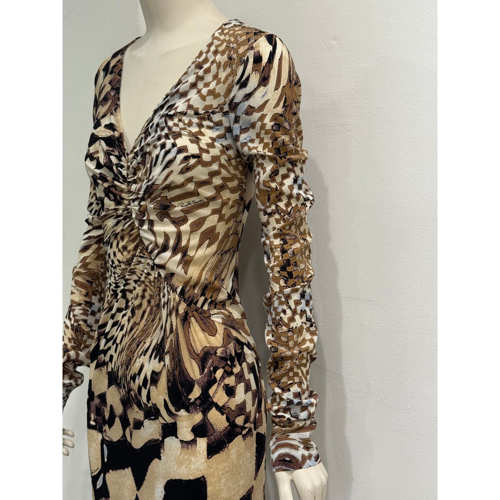 Roberto Cavalli 2003 Roberto Cavalli geometric psychedelic dress Size M / US 6-8 / IT 42-44 - 4 Thumbnail