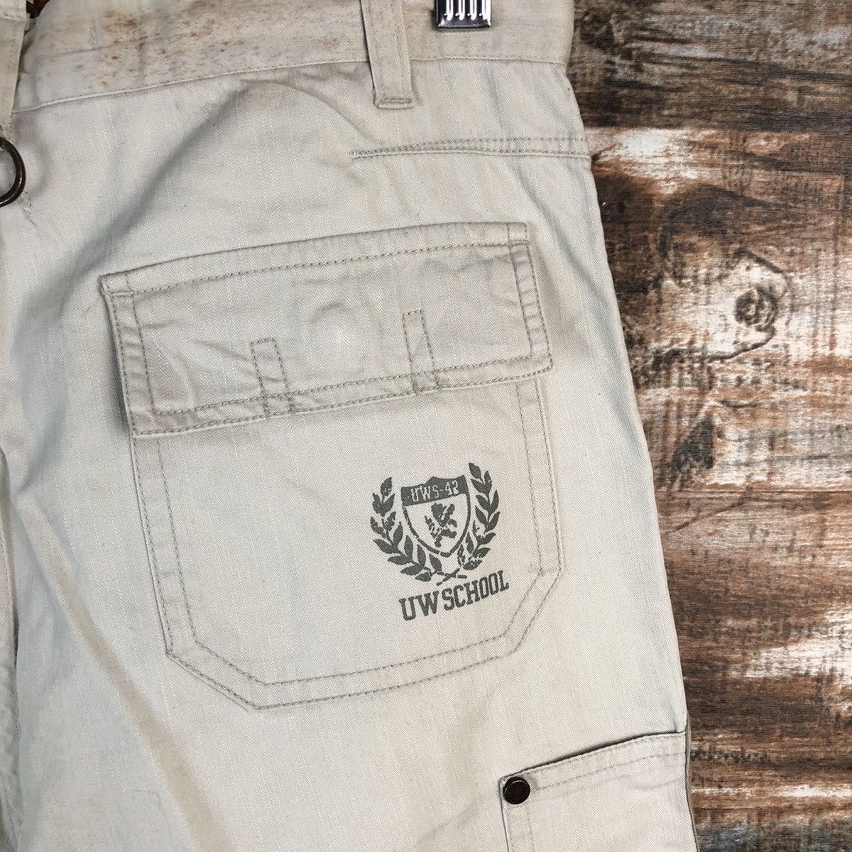 Japanese Brand × Vintage Underwood School White Casual Pants #A2383 Size 27" / US 4 / IT 40 - 19 Thumbnail