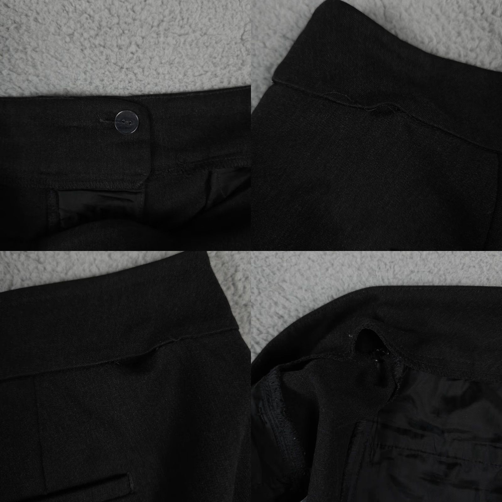 Ann Taylor Ann Taylor Pants Women 14 Black Dark Gray Straight Leg Trousers Career FLAW Size 36" / US 14 / IT 50 - 9 Thumbnail