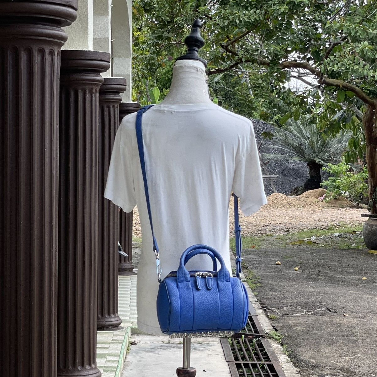 Alexander Wang Alexander Wang Blue Calf Leather Rockie Bag Size ONE SIZE - 1 Thumbnail