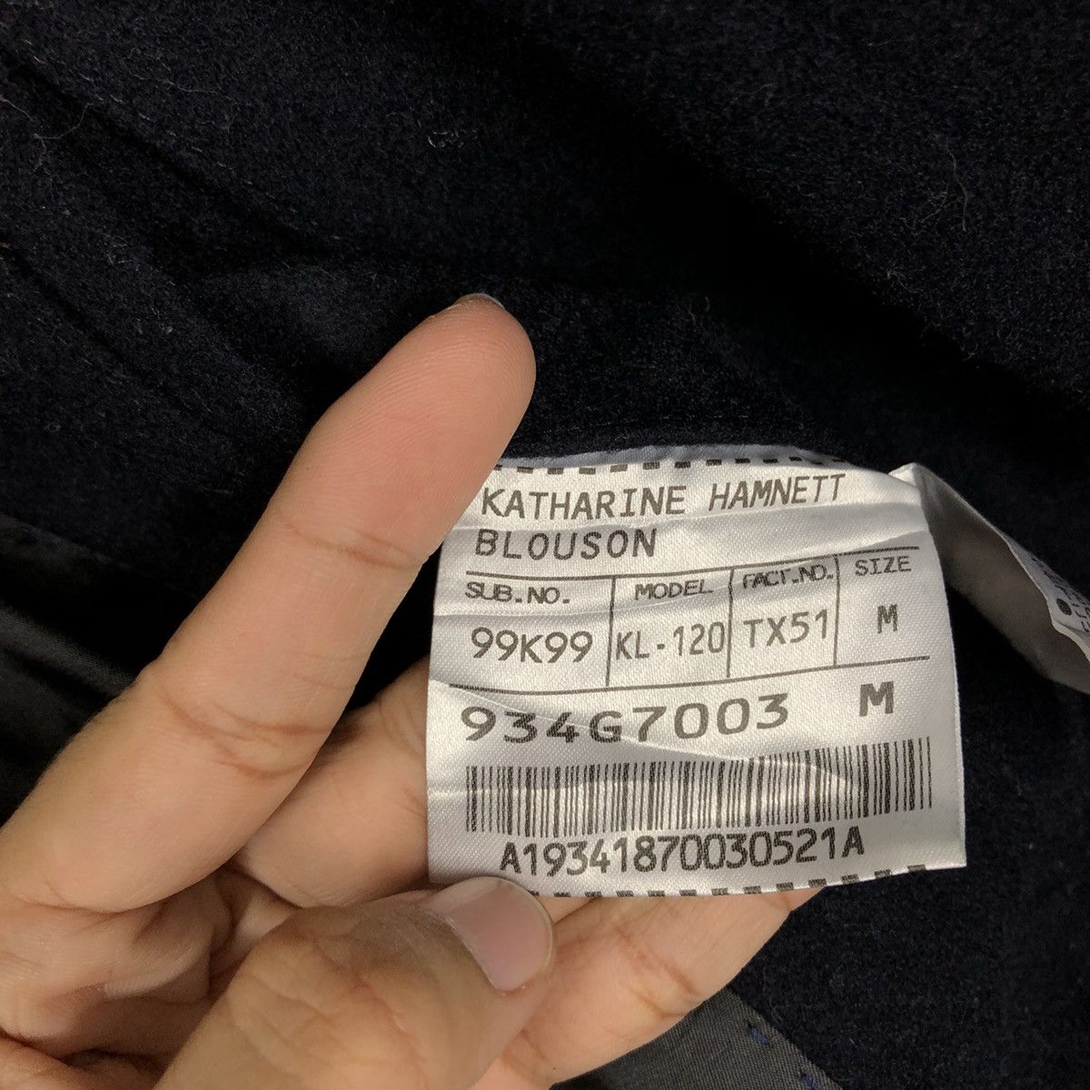 Katharine Hamnett London 🔥Rare Design Rich Blue Double Collar Design Issey Miyake Size M / US 6-8 / IT 42-44 - 11 Thumbnail
