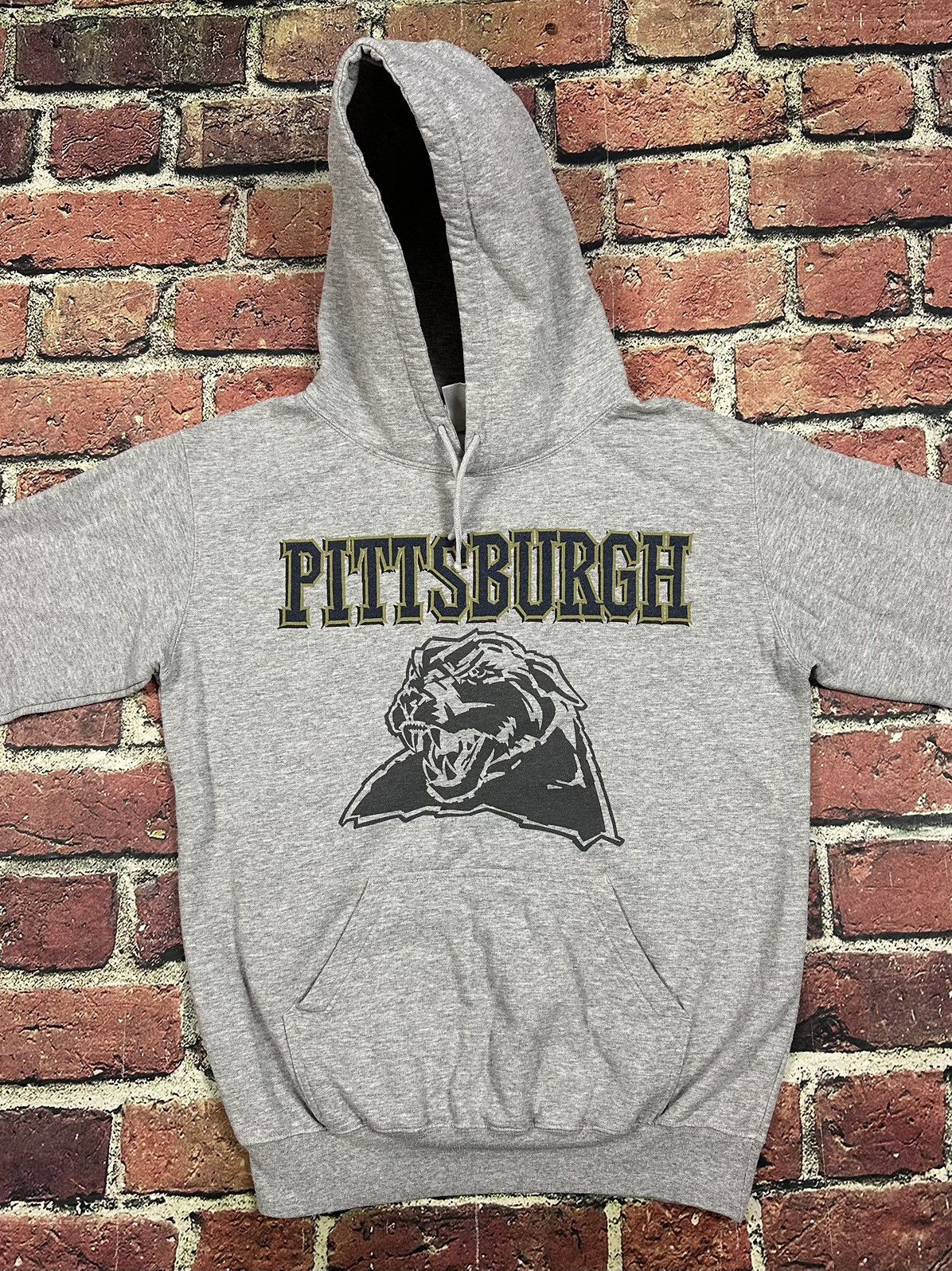NCAA Vintage Pitt Panthers Y2K Hoodie Sweatshirt Pittsburgh Size US M / EU 48-50 / 2 - 2 Thumbnail