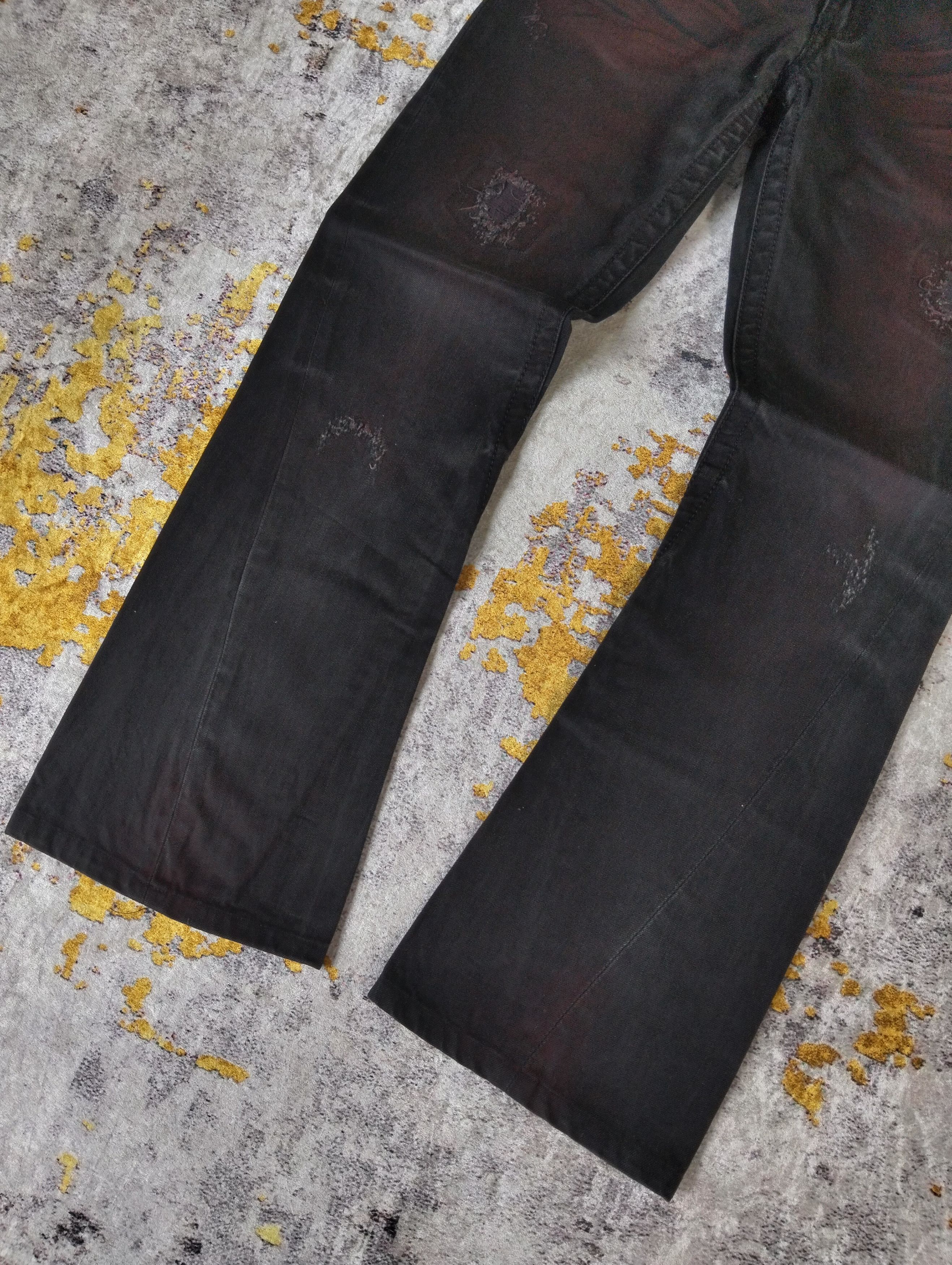 semanticdesign Semantic Design Japan Flared Bootcut Waxed Spiral Jeans Size US 28 / EU 44 - 3 Thumbnail