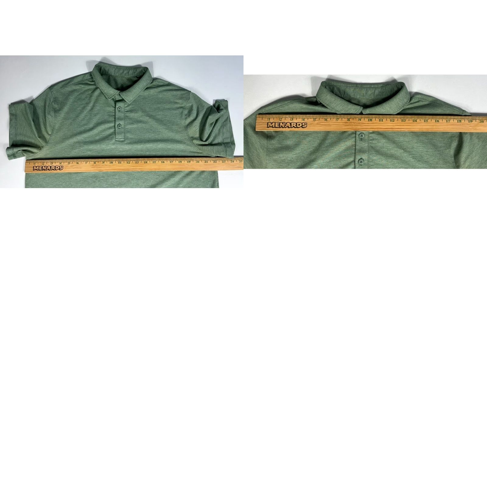 Lululemon Lululemon Men's Performance Polo Shirt Green Sz L Size US L / EU 52-54 / 3 - 8 Thumbnail