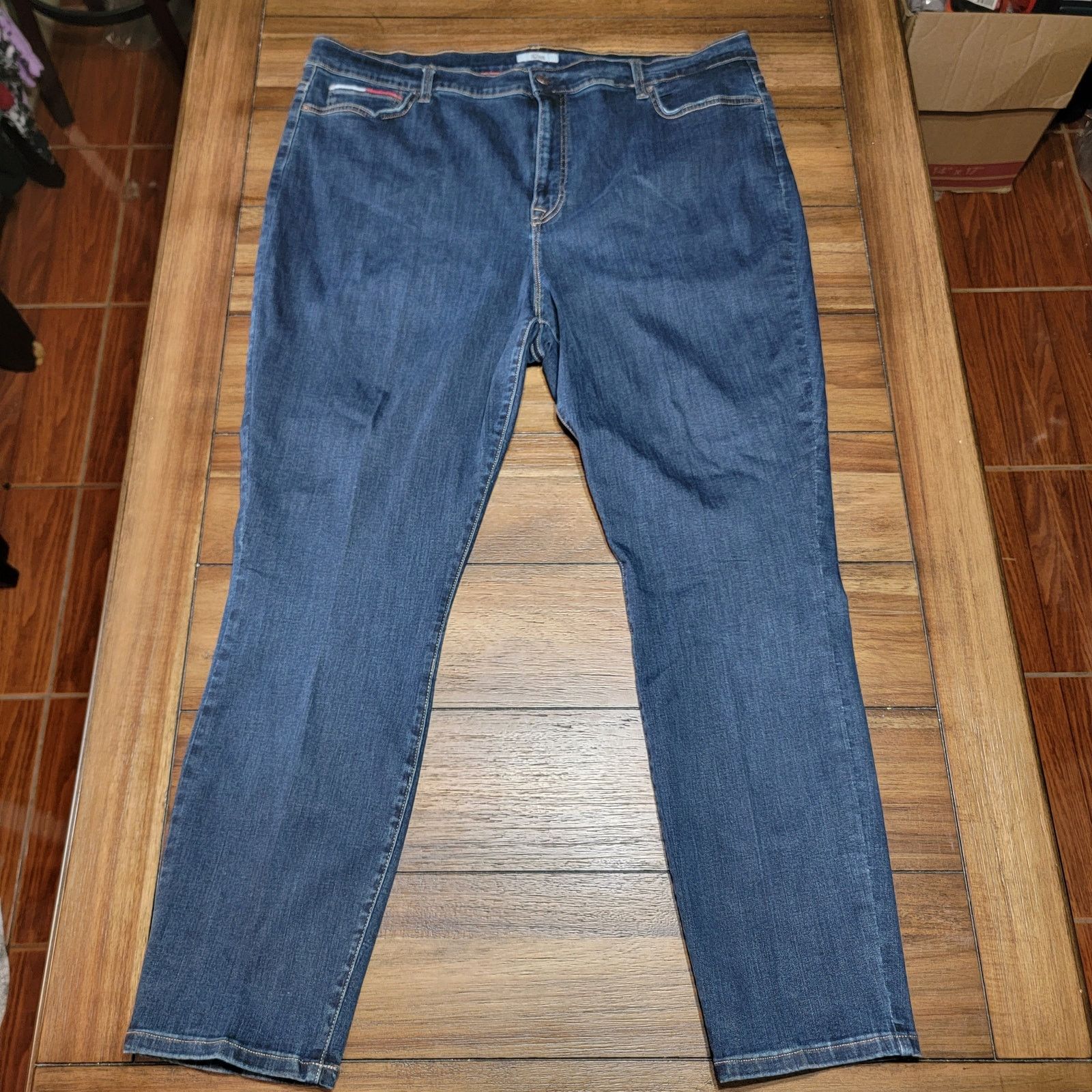 Tommy Hilfiger Tommy Hilfiger Denim Straight Stretch Jeans - Size 24 Size 42" / US 20 - 1 Thumbnail