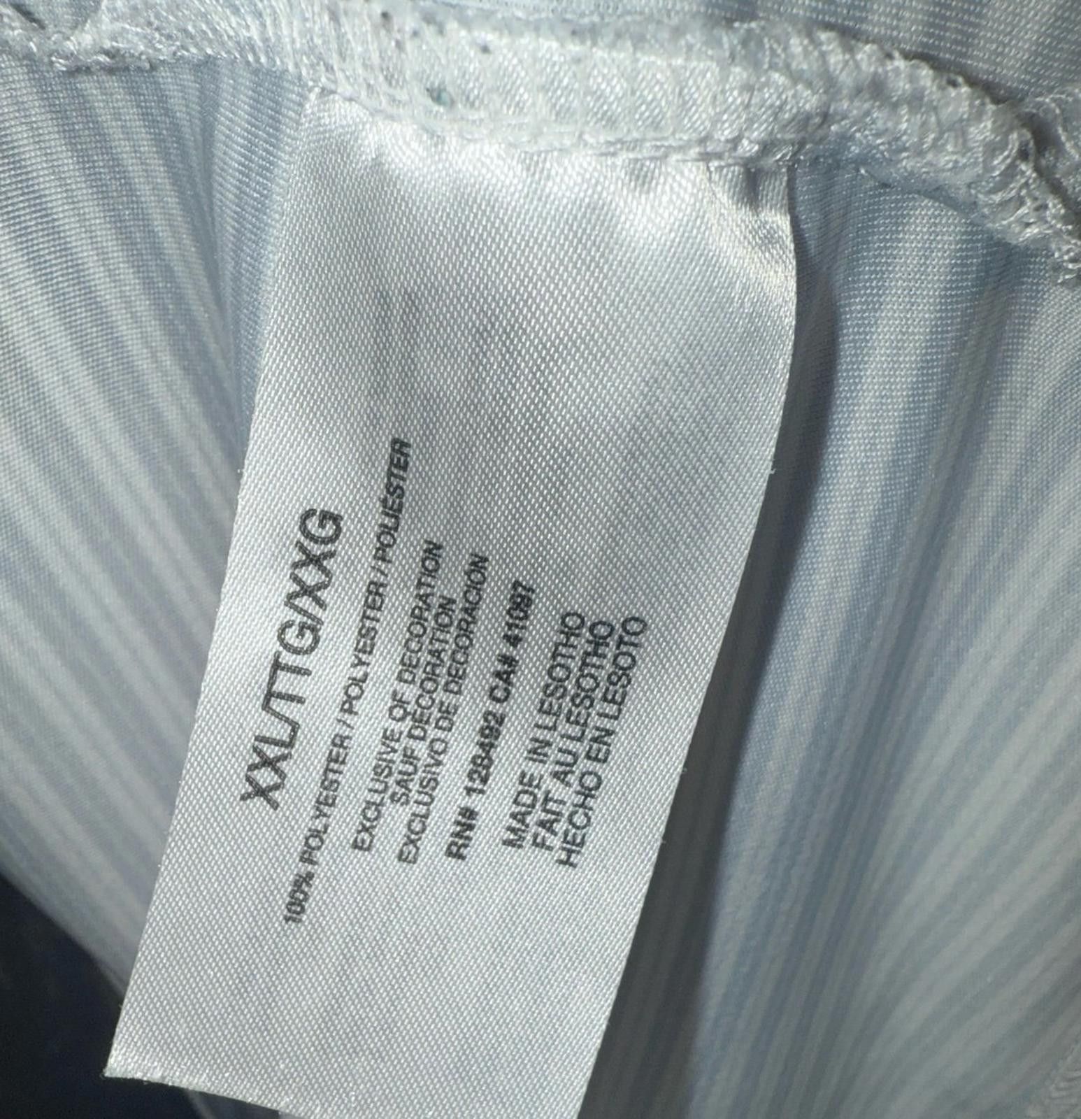 Nike Greg Norman gray white striped golf polo Men’s size XXL Size US XXL / EU 58 / 5 - 5 Thumbnail