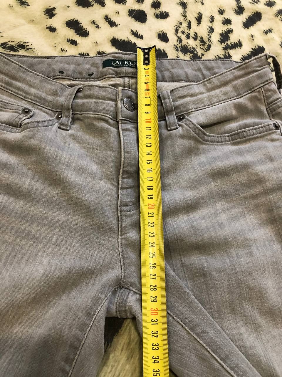 Ralph Lauren Vintage Ralph Lauren Skinny Gray Denim Jeans Size 6 Size 28" / US 6 / IT 42 - 14 Thumbnail