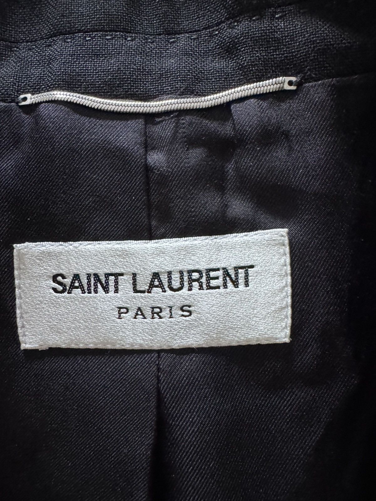Saint Laurent Paris Saint Laurent Paris Wool Blazer Size 38R - 2 Thumbnail