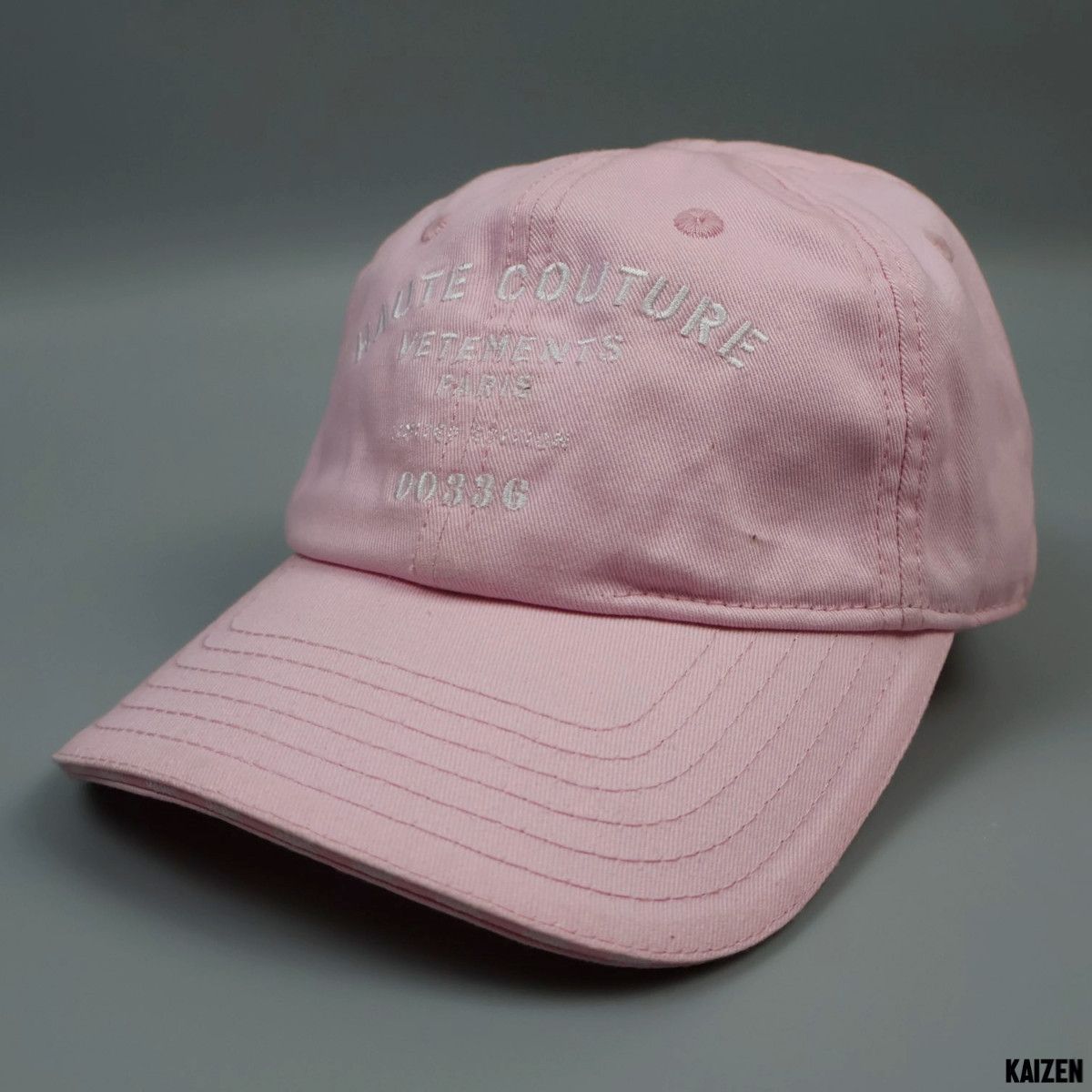 image of Vetements - Baby Pink Haute Couture Cap - Fw'21, Men's