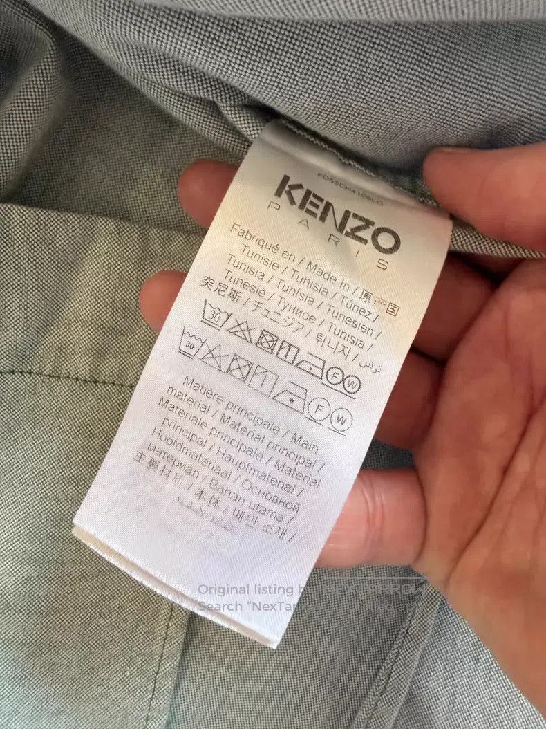 Kenzo Kenzo Classic Begonia Logo Shirt Size US XS / EU 42 / 0 - 4 Thumbnail