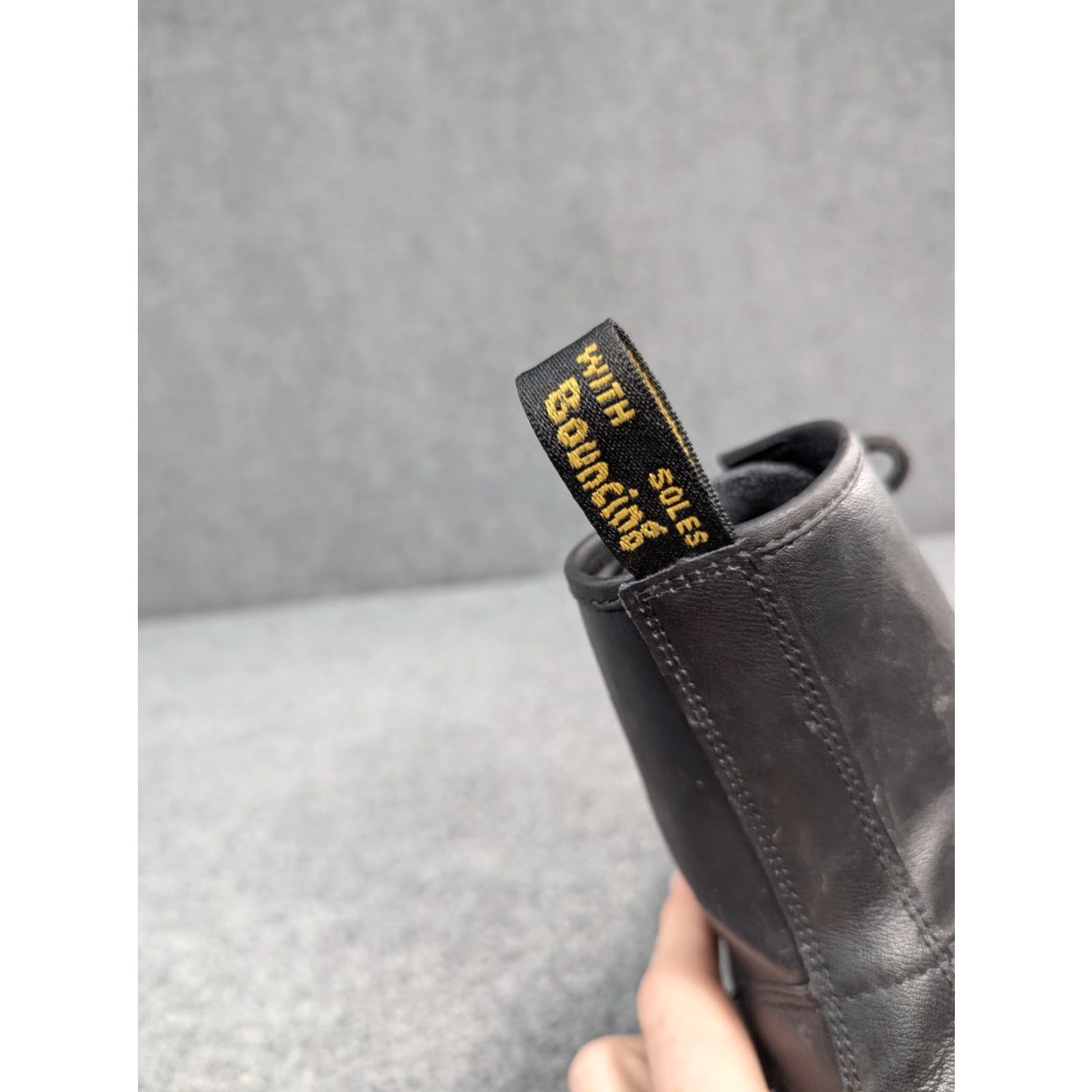 Dr. Martens VINTAGE Dr. Martens Zavala Black Leather Combat SINGLE Left M6 L7 AMPUTEE Shoe Mens Women? Size US 7 / IT 37 - 6 Thumbnail