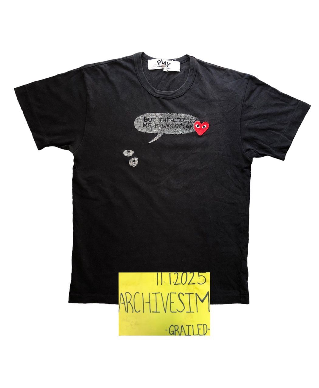 Comme des Garcons PLAY Comme des Garcons Play Dialogue Tee Size US M / EU 48-50 / 2 - 2 Thumbnail
