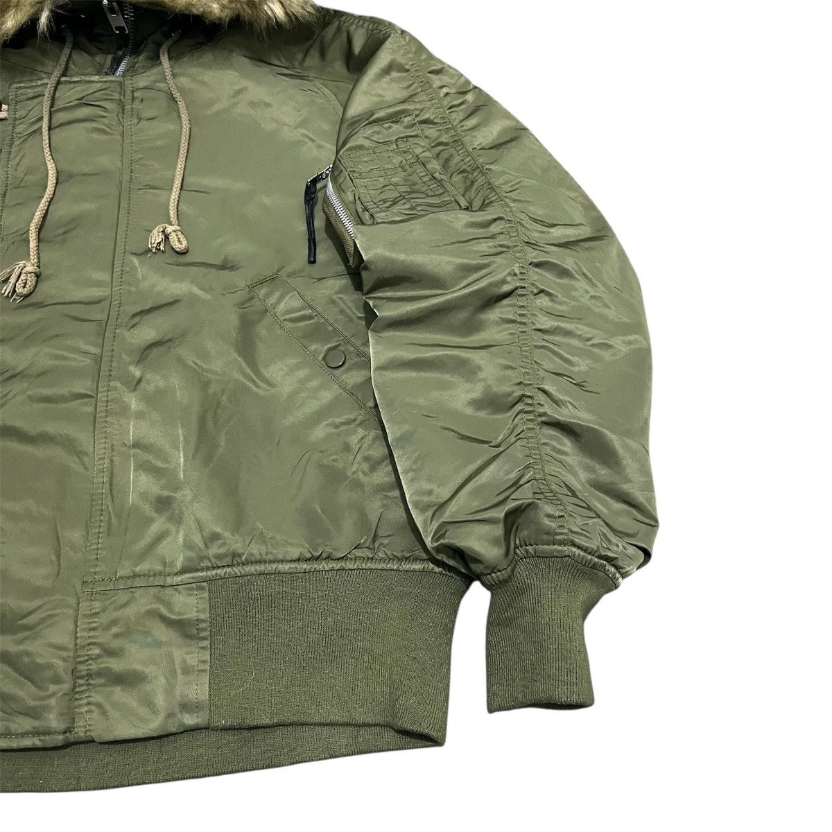 Alpha Industries Jeanasis Alternative Alpha Industries N2B Fur Bomber Jacket Size US XL / EU 56 / 4 - 5 Thumbnail