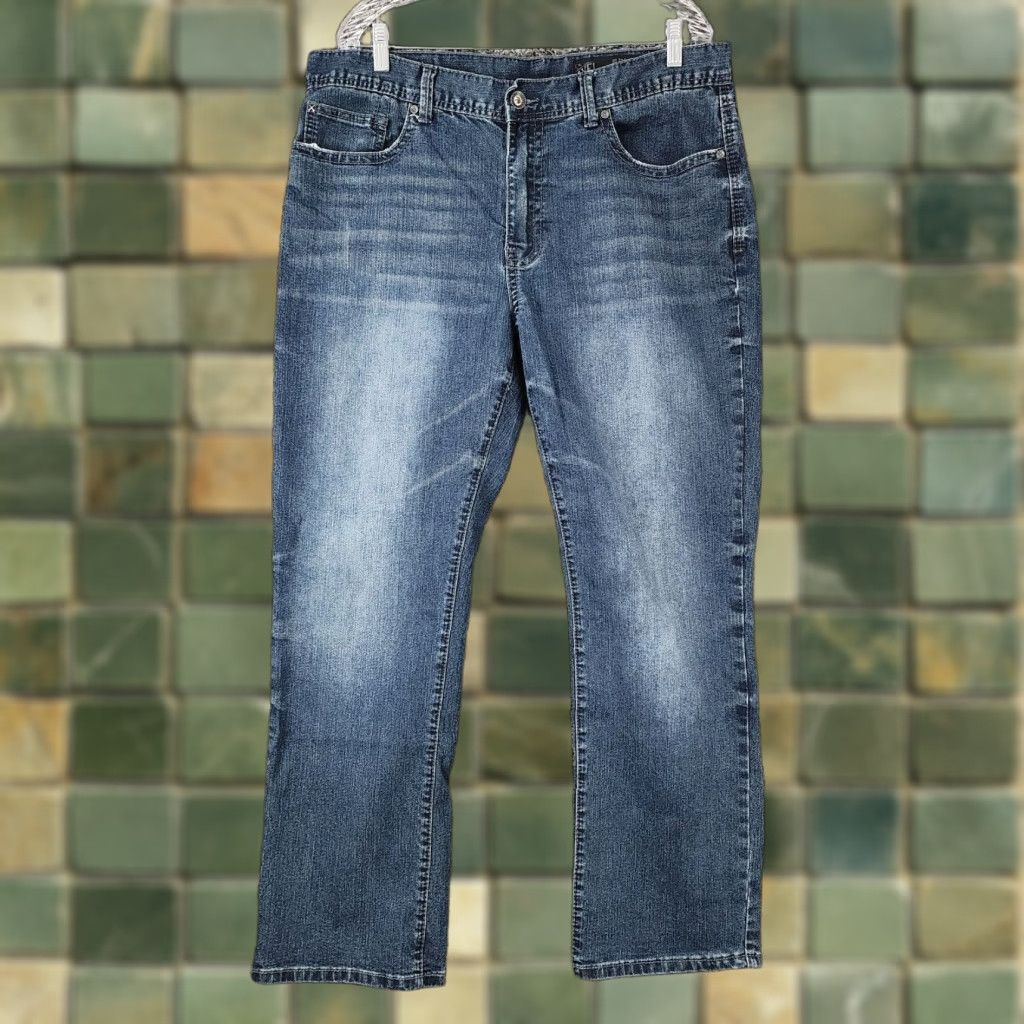Vintage VINTAGE TK Axel Jeans Slim Straight Mens 38x31 Blue Denim Jeans Mens 90s Style Size US 38 / EU 54 - 1 Thumbnail