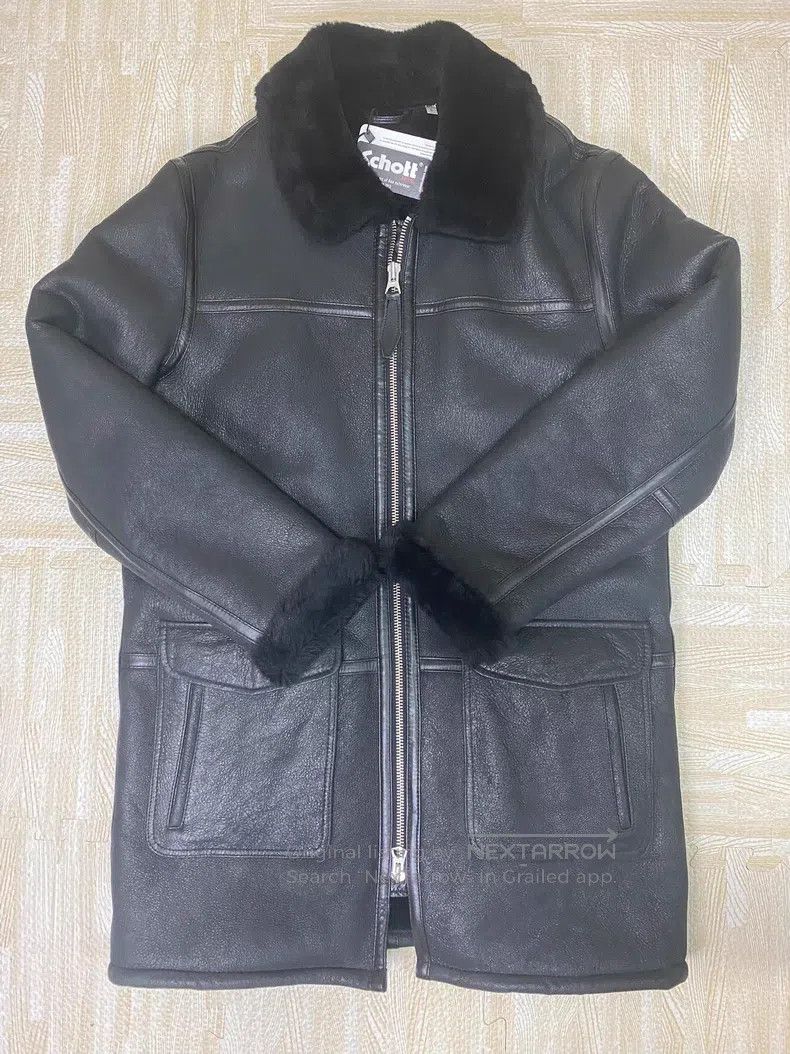 Schott Schott Sheepskin coat fur is integrated Size US L / EU 52-54 / 3 - 1 Thumbnail