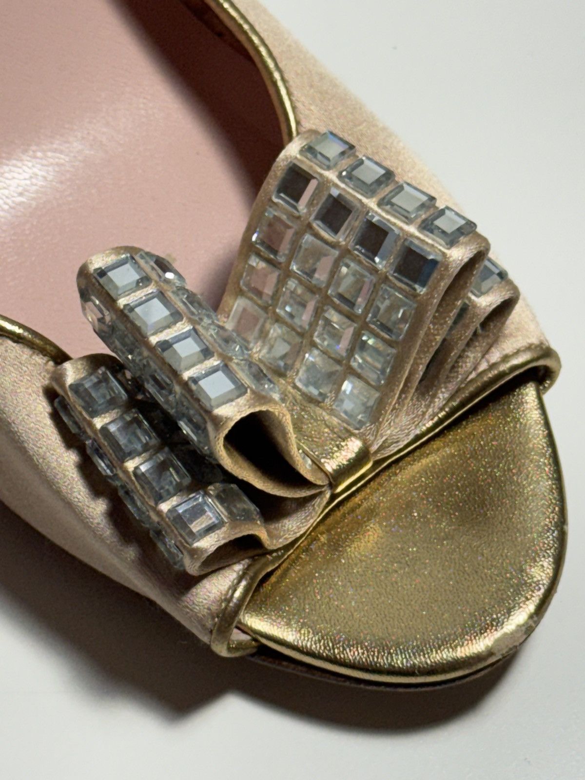 Kate Spade Kate Spade Satin Jeweled Bow Heels – Size 7.5 – From Italy Size US 7.5 / IT 37.5 - 3 Thumbnail