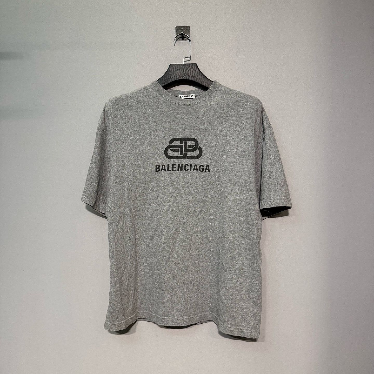 Balenciaga Balenciaga BB Logo Gray T-Shirt Size S Size US S / EU 44-46 / 1 - 1 Thumbnail