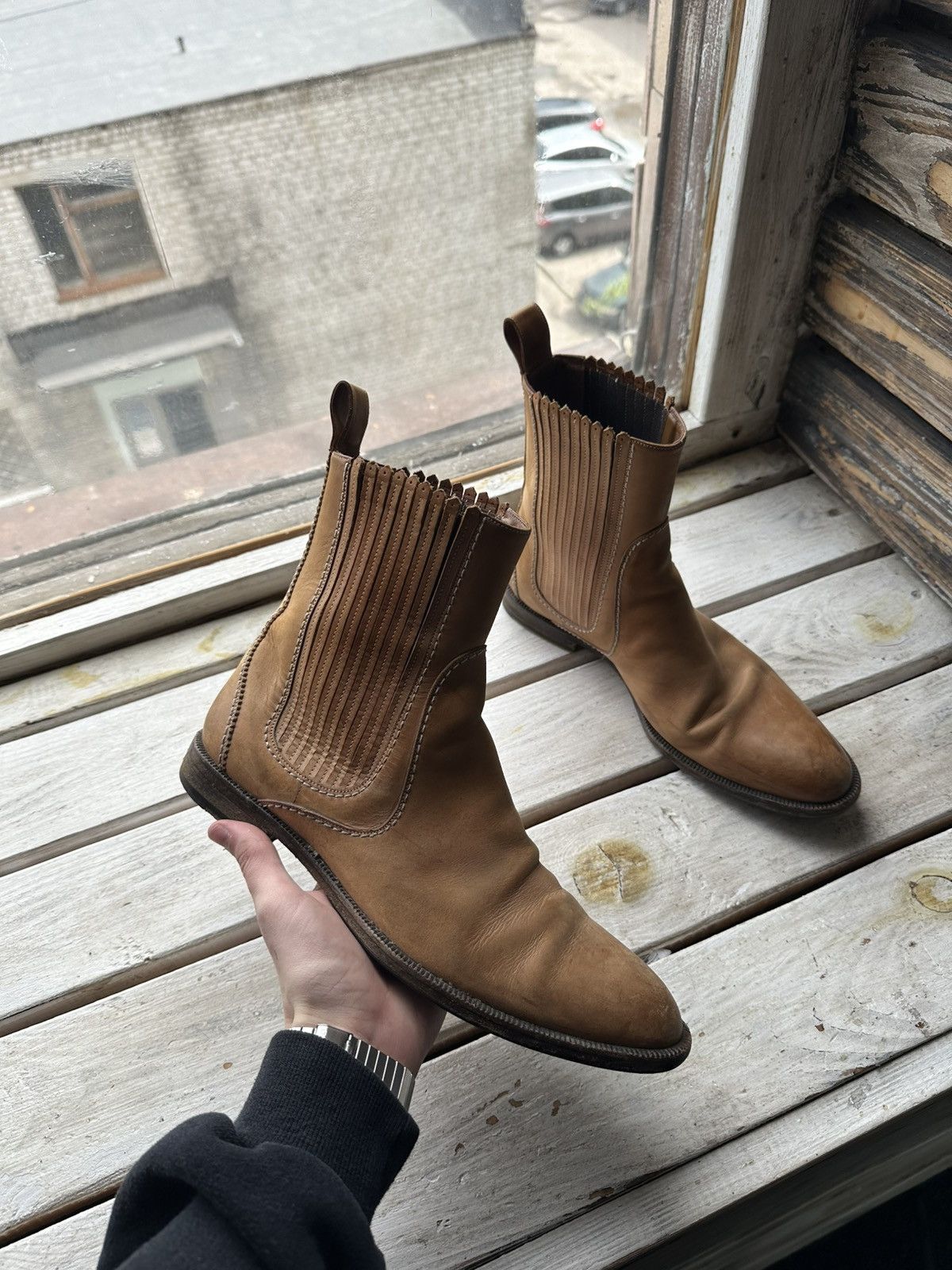 Bally LUXURY 🚨 BALLY VNTG BOOTS MEN BROWN COWBOY SHELSEY RARE Size US 7 / EU 40 - 1 Thumbnail