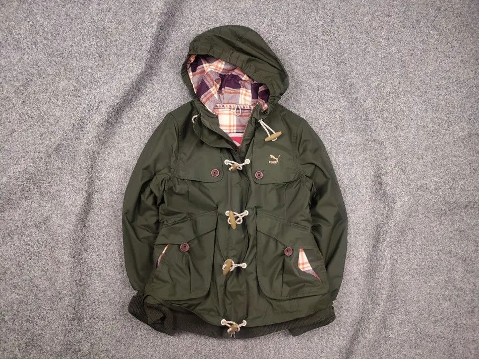 Puma Vintage Puma Storm fit Military cargo hooded Jacket Y2K Size S / US 4 / IT 40 - 1 Thumbnail