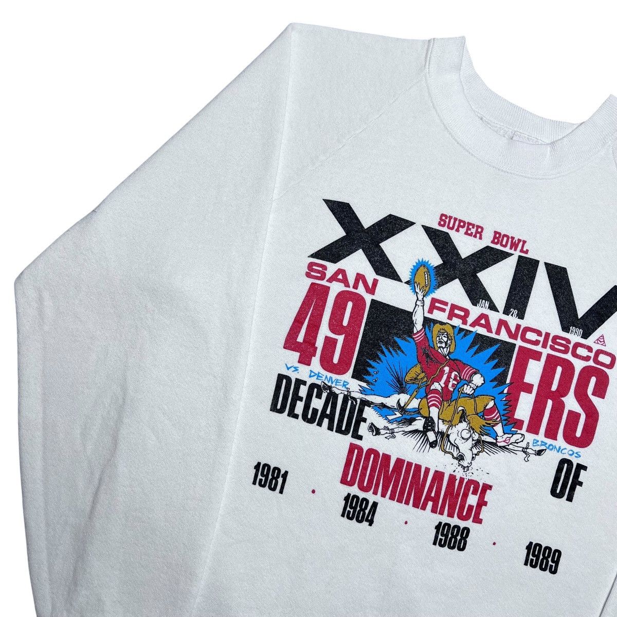 NFL Vtg 1989 NFL San Francisco 49ers Super Bowl XXIV Sweatshirt Size US L / EU 52-54 / 3 - 15 Thumbnail