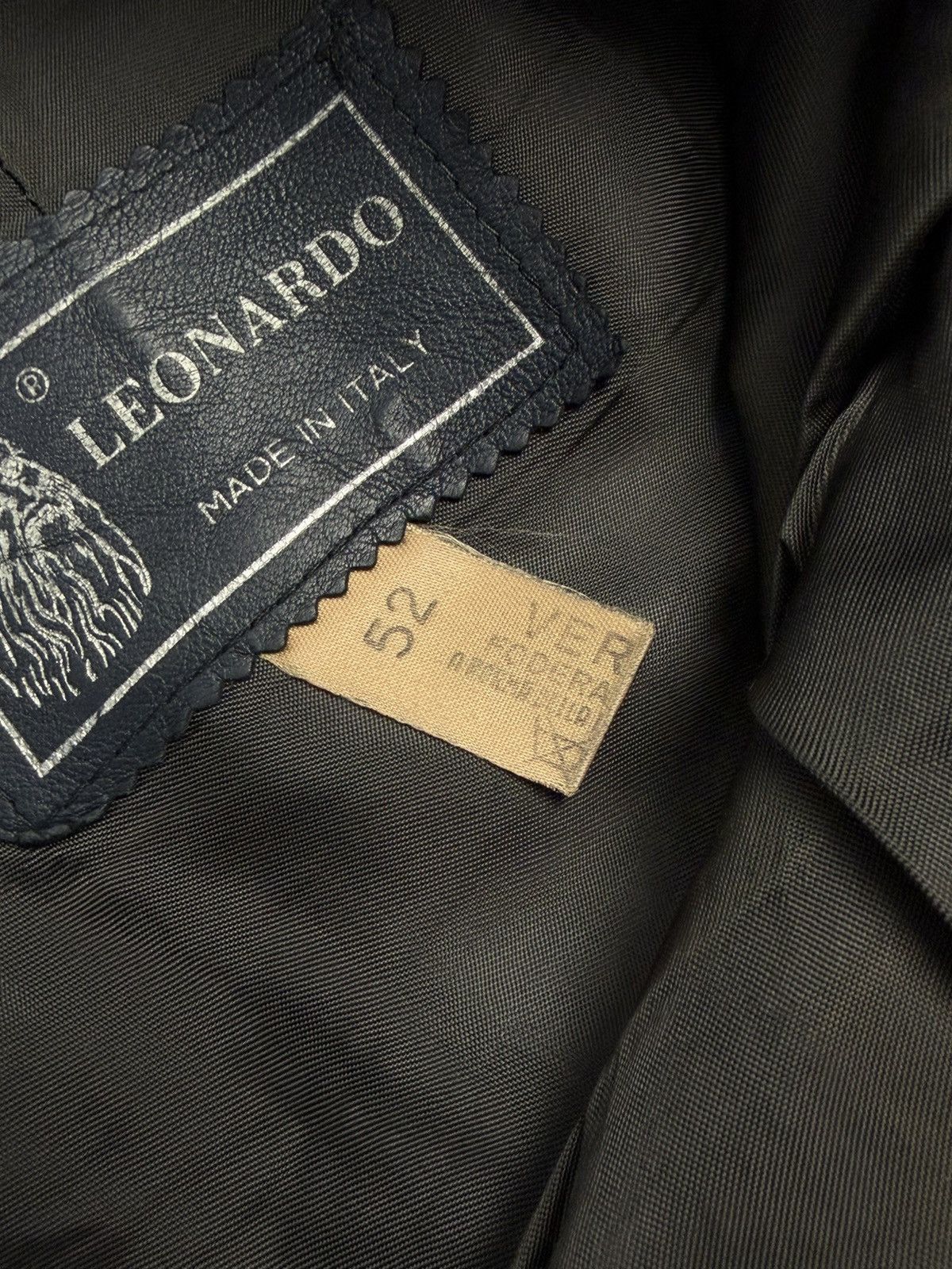 Leather Vintage Leonardo Vera Pelle Italy Leather Pants Relaxed Fit Size US 34 / EU 50 - 18 Thumbnail