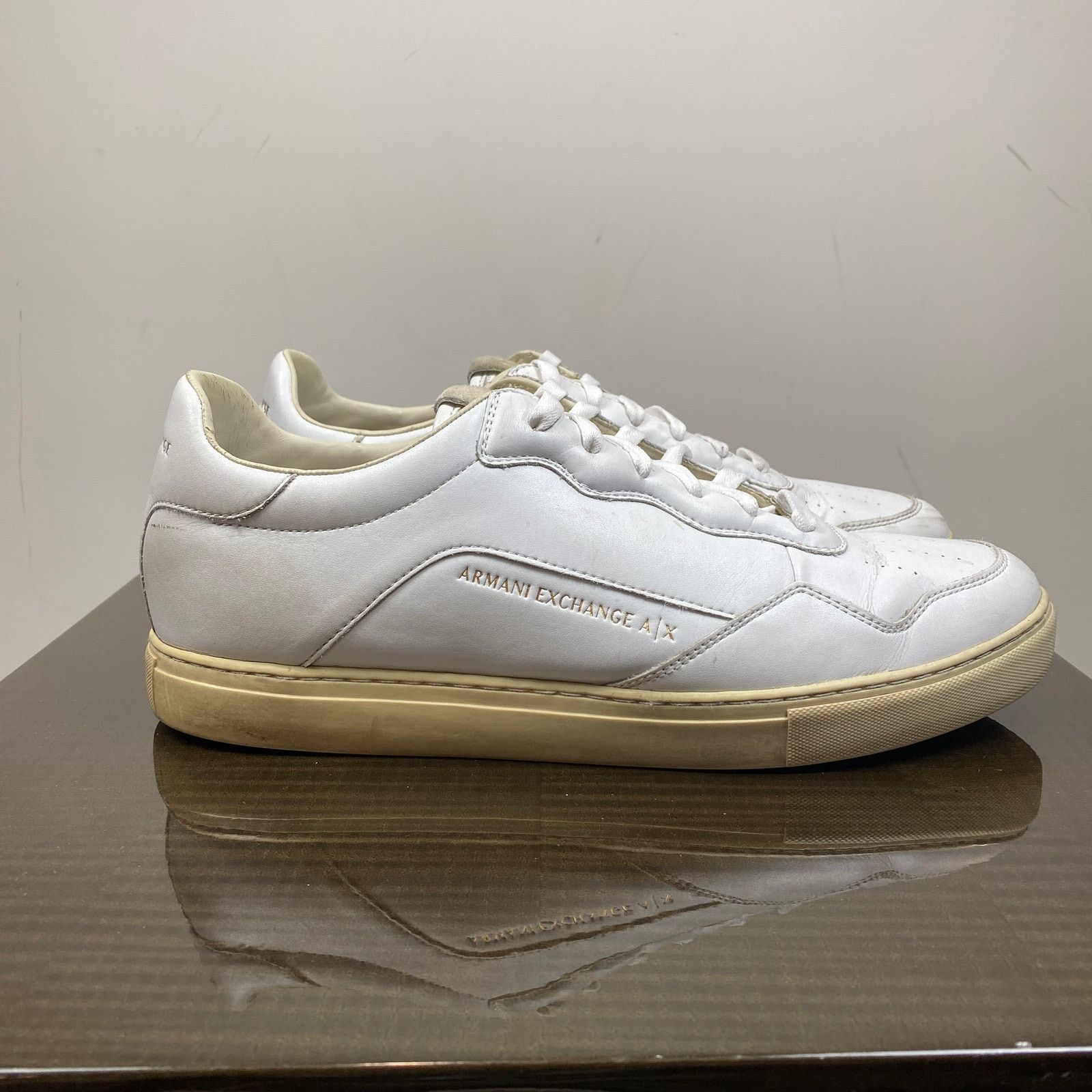 Armani Exchange Armani Exchange Leather Low Sneakers Trainers Men's 12 Size US 12 / EU 45 - 3 Thumbnail