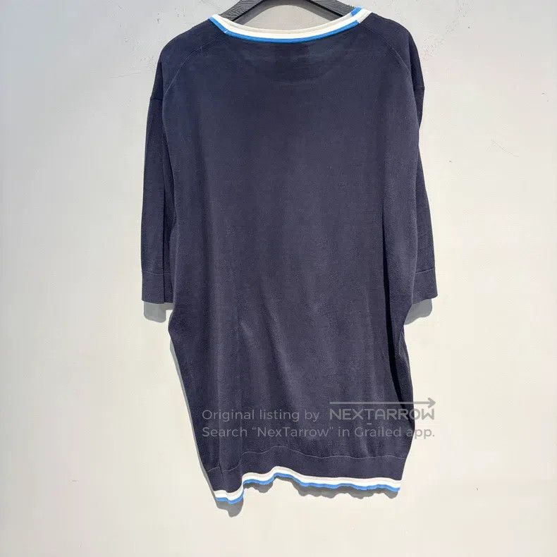Hermes Hermes Collar Stripe Short Sleeve Knit Sweater Size US XXL / EU 58 / 5 - 2 Thumbnail