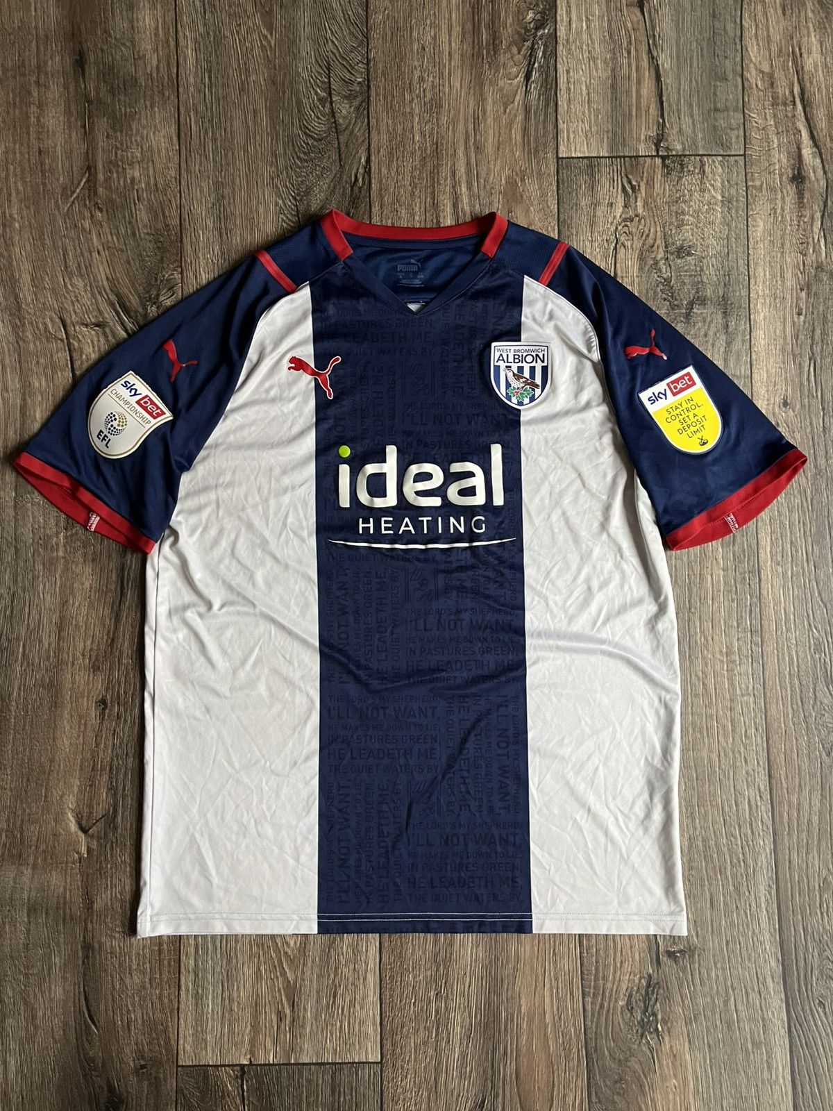 Puma × Vintage Puma West Bromwich Albion Home 2021 2022 Football Jersey Size US XL / EU 56 / 4 - 1 Thumbnail