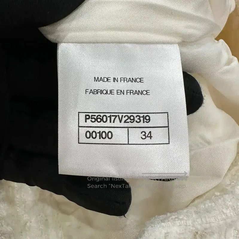 Chanel Chanel White Wool Casual Trousers for Women . Size 23" - 5 Thumbnail
