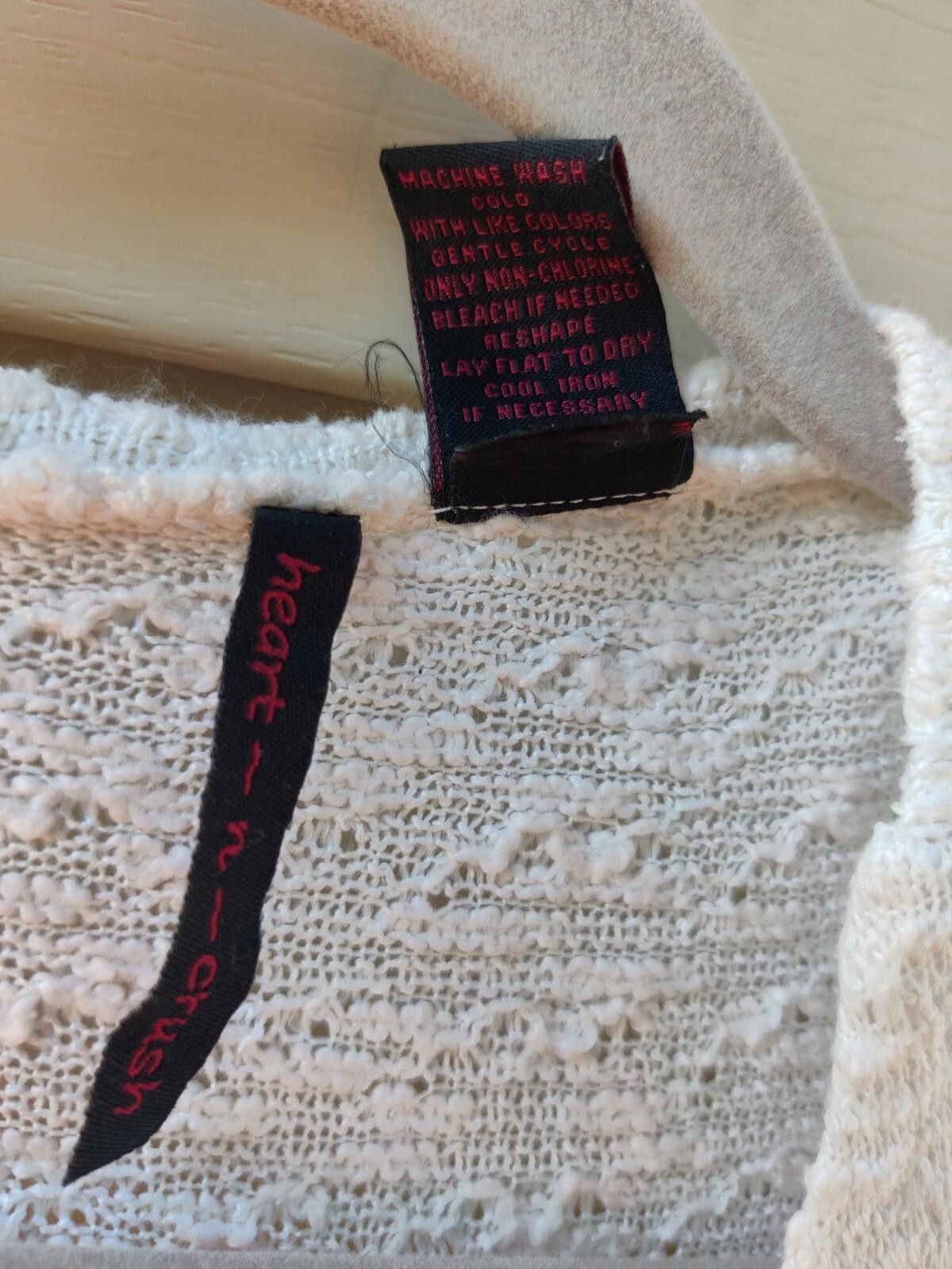 Other Heart-n-Crush Open Front Duster Cardigan Sweater Cream Long Size S / US 4 / IT 40 - 6 Thumbnail