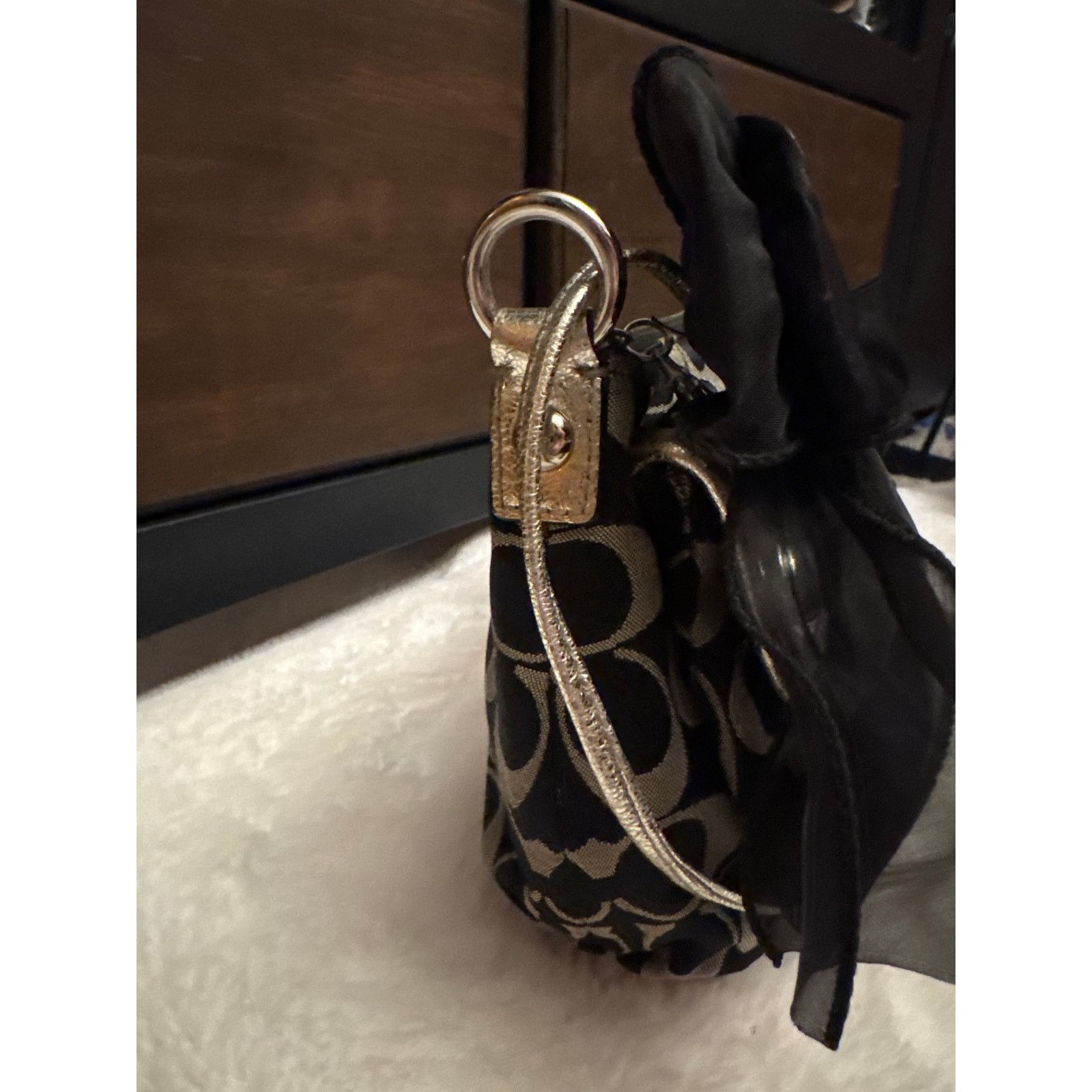 Coach Coach Poppy Crossbody Black / Gray Silver Metallic Size ONE SIZE - 9 Thumbnail